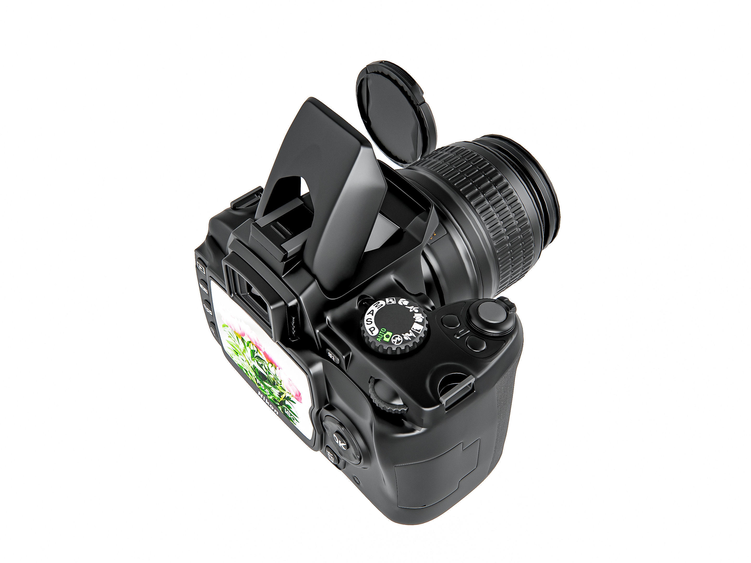 Dslr camera kit 3D model_2