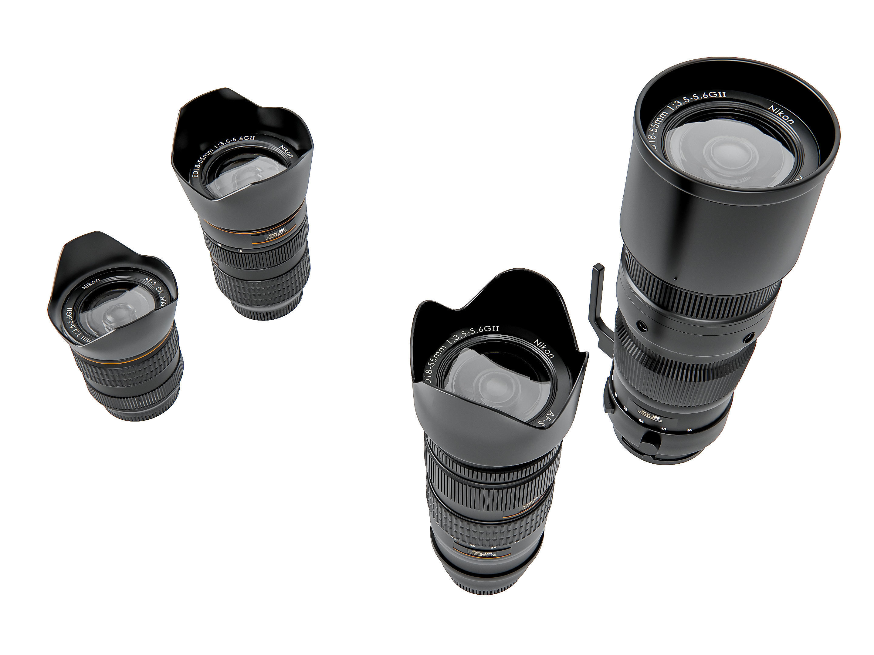 Dslr camera kit 3D model_14