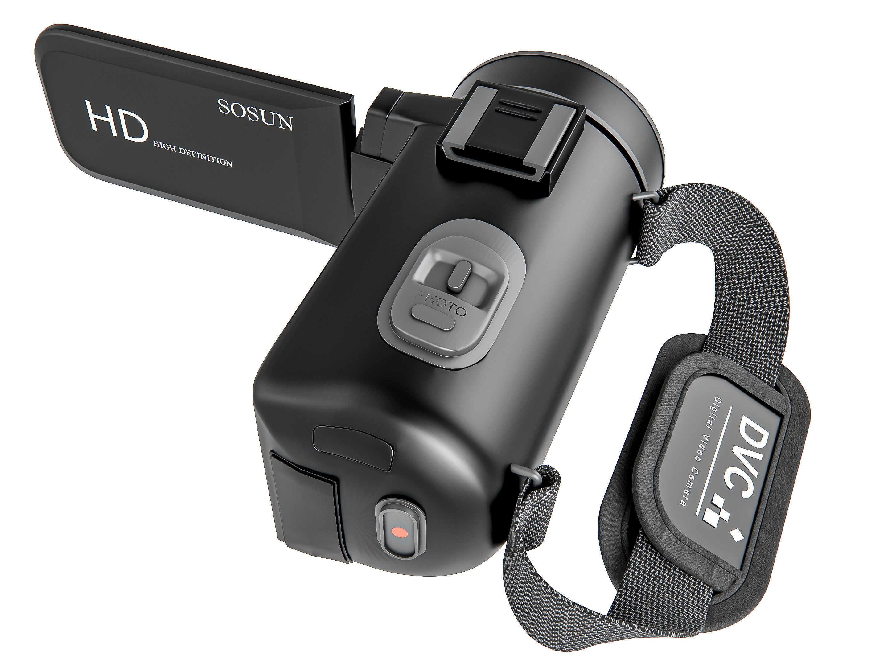 Dslr camera kit 3D model_12