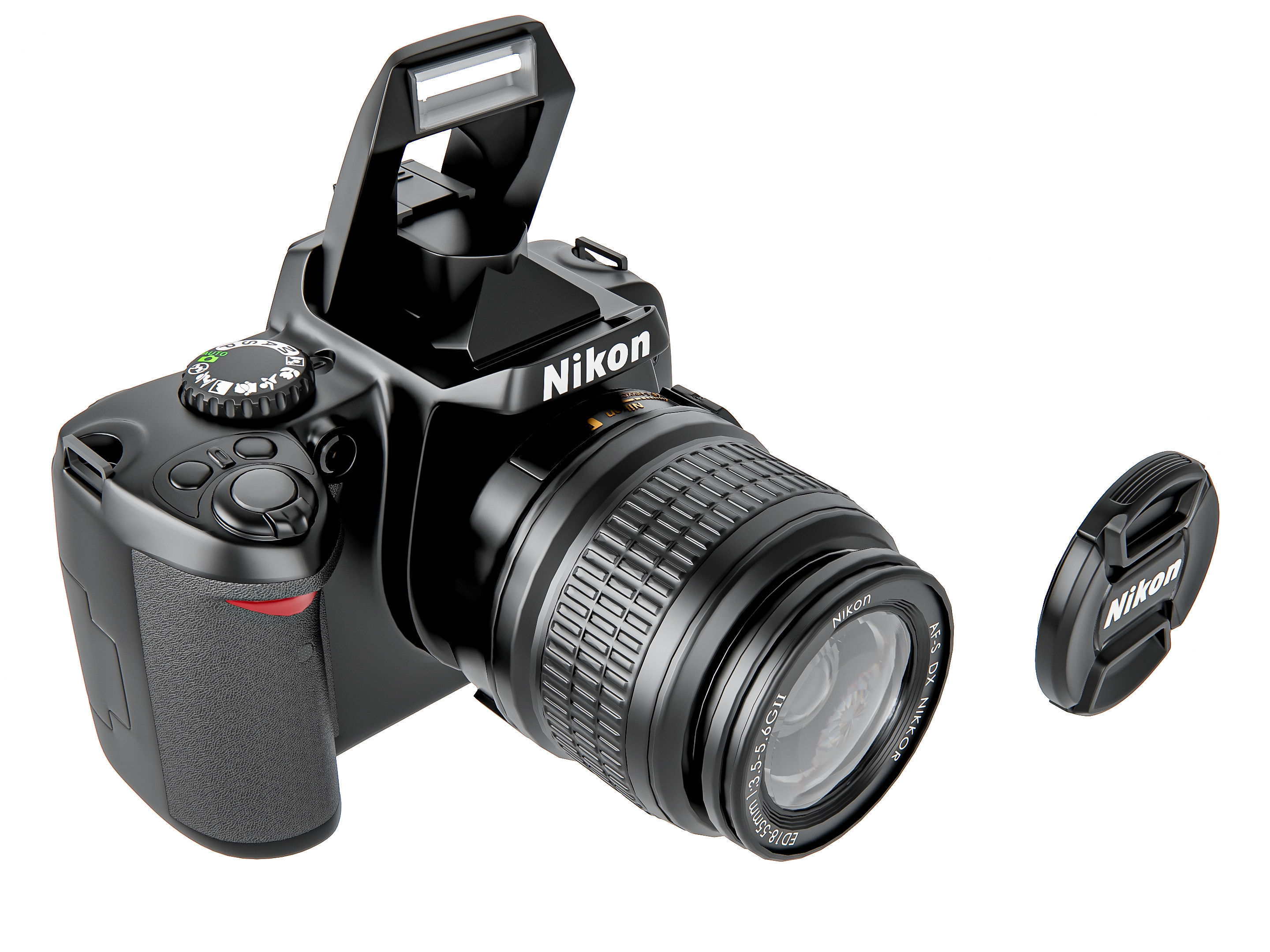 Dslr camera kit 3D model_1