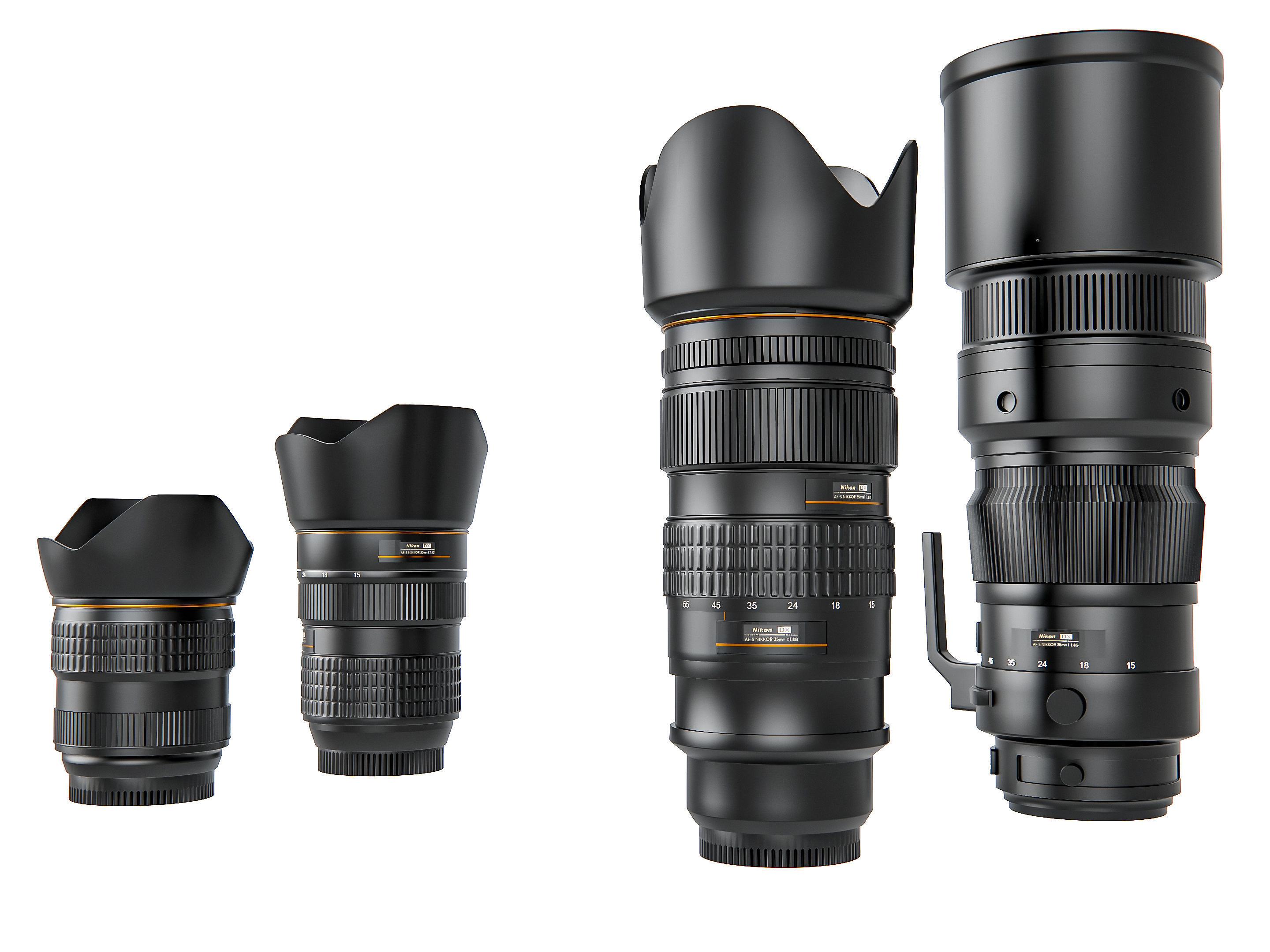 Dslr camera kit 3D model_16