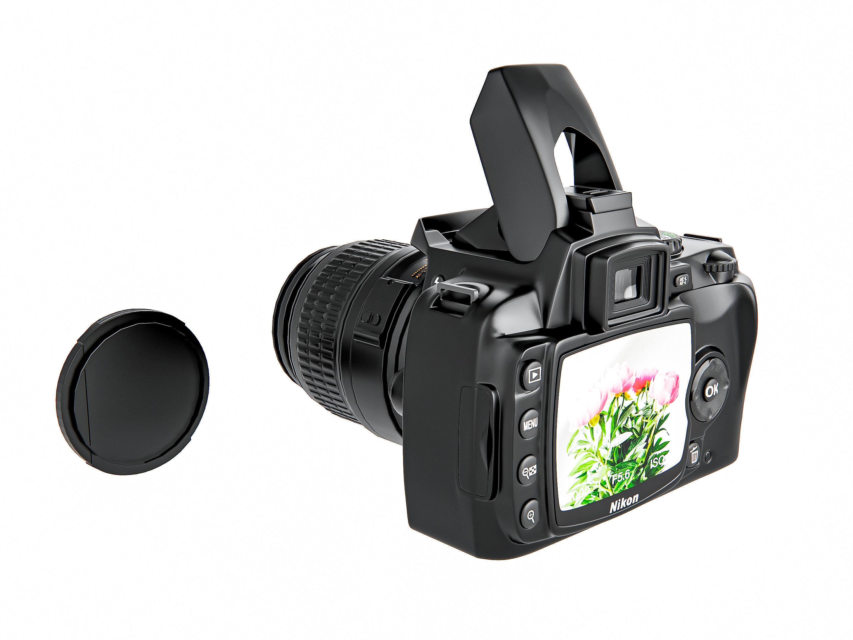 Dslr camera kit 3D model_3
