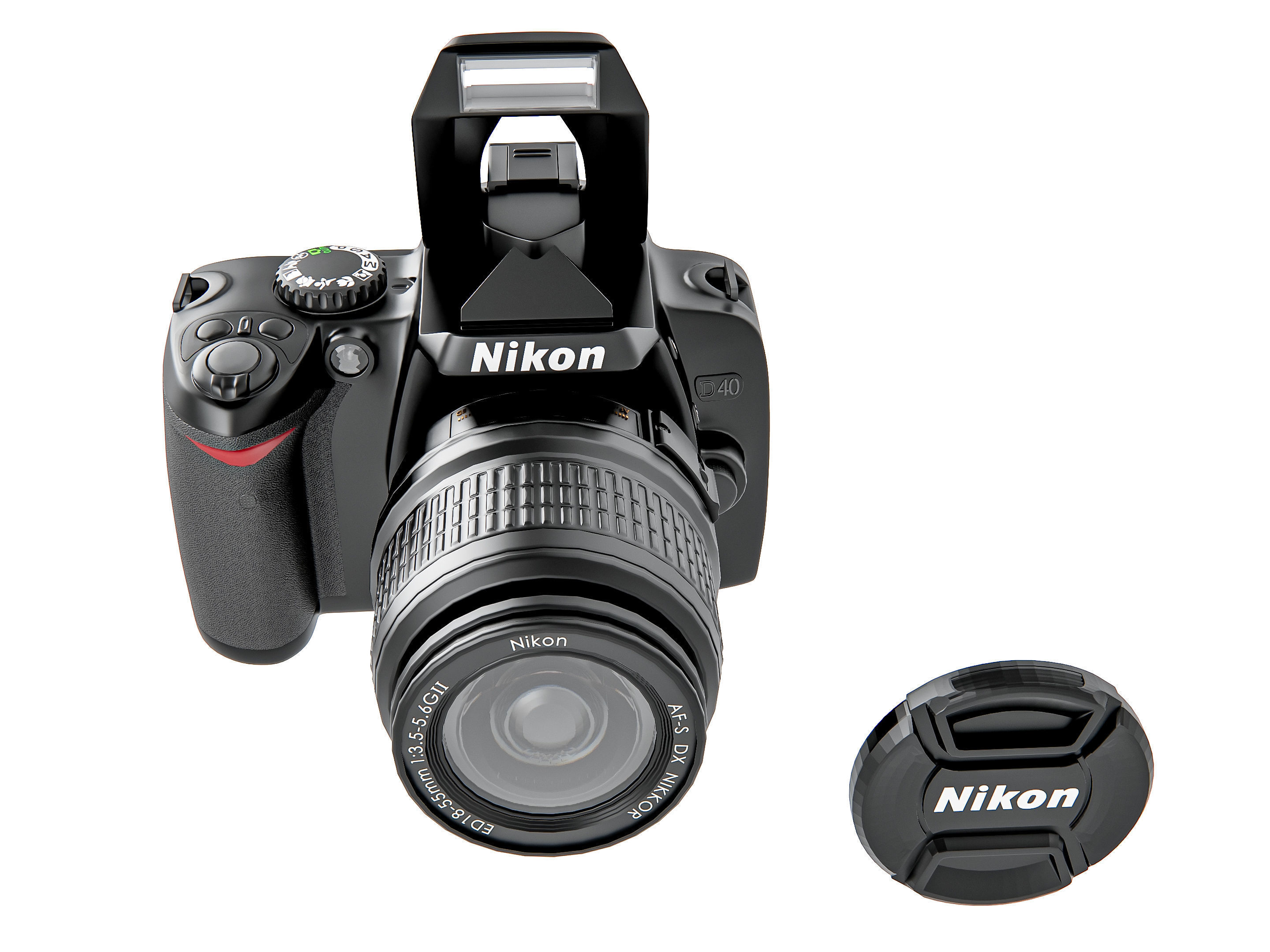 Dslr camera kit 3D model_4