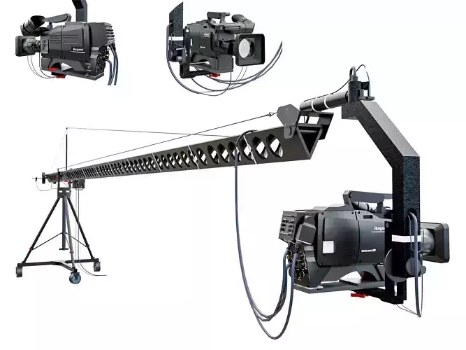 Cinematic crane camera  3D model
