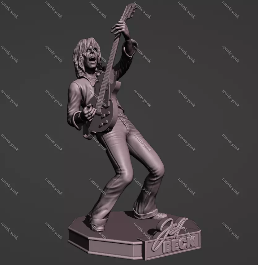 Jeff Beck 3D Figure 3D print model