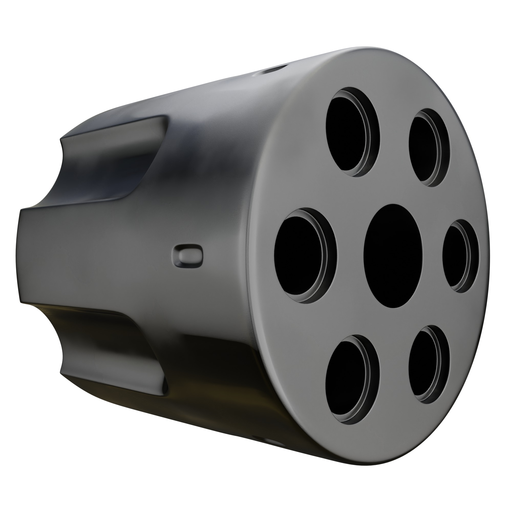 Revolver Cylinder - Tutorial Included 3D model_14