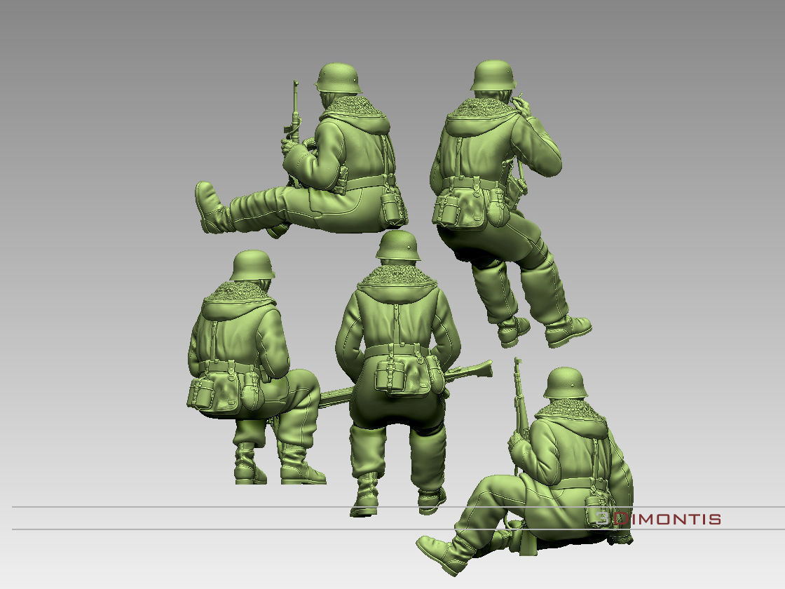 totenkopf devision german soldiers 3D print model_43