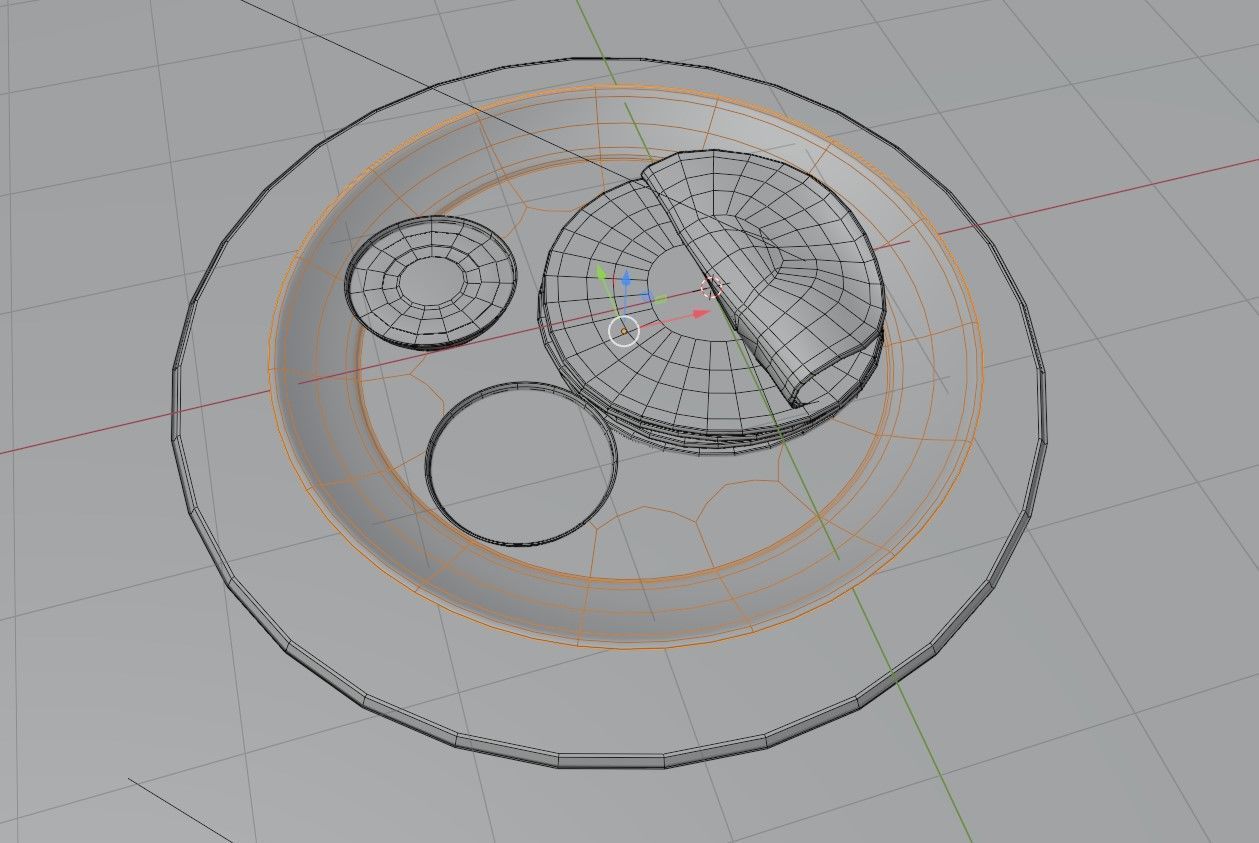 Coconut Roti bread Low-poly 3D model Low-poly 3D model_6