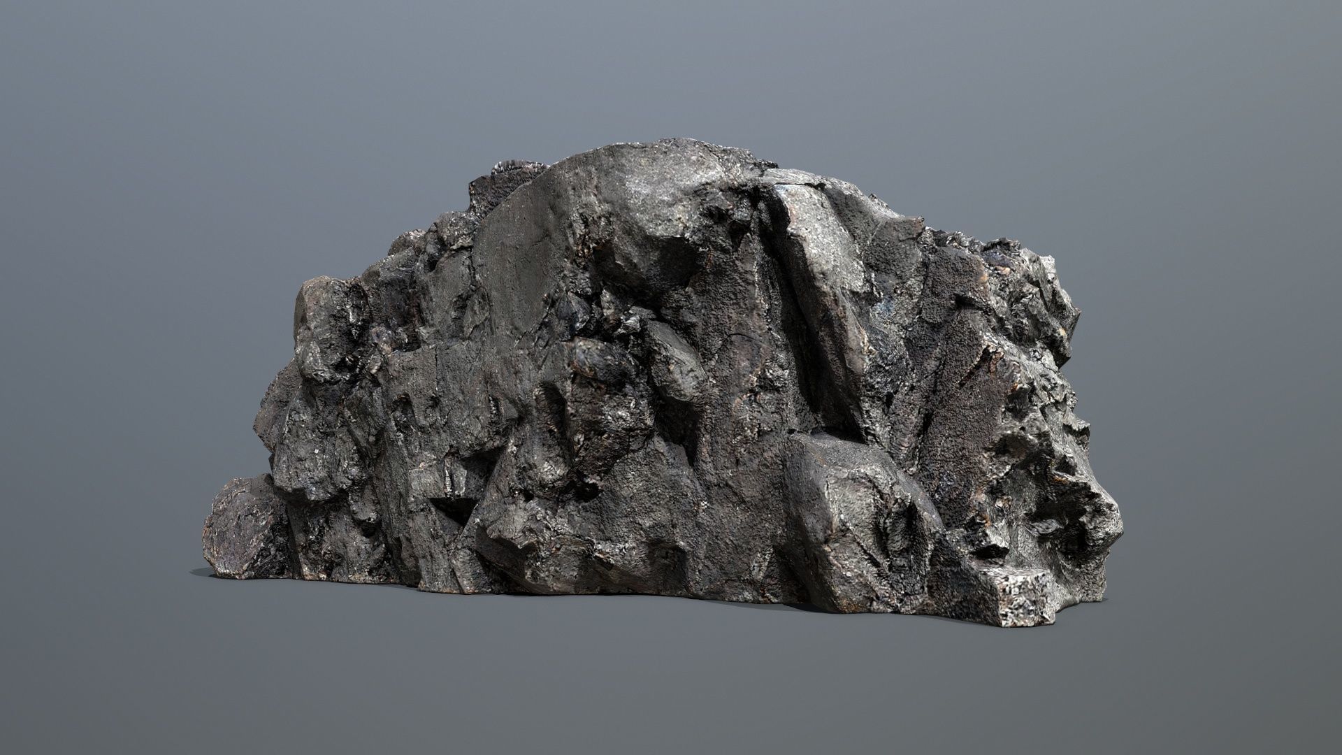 Mountain Low-poly 3D model_4