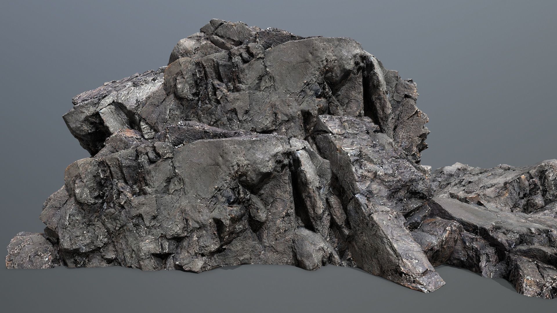 Mountain Low-poly 3D model_3