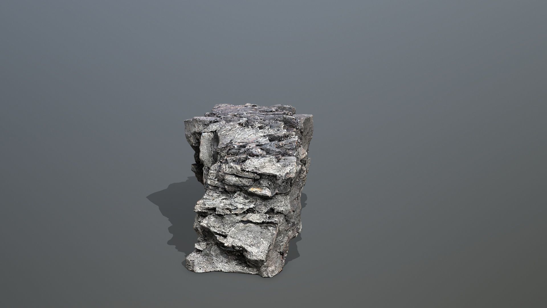 Mountain Low-poly 3D model_7