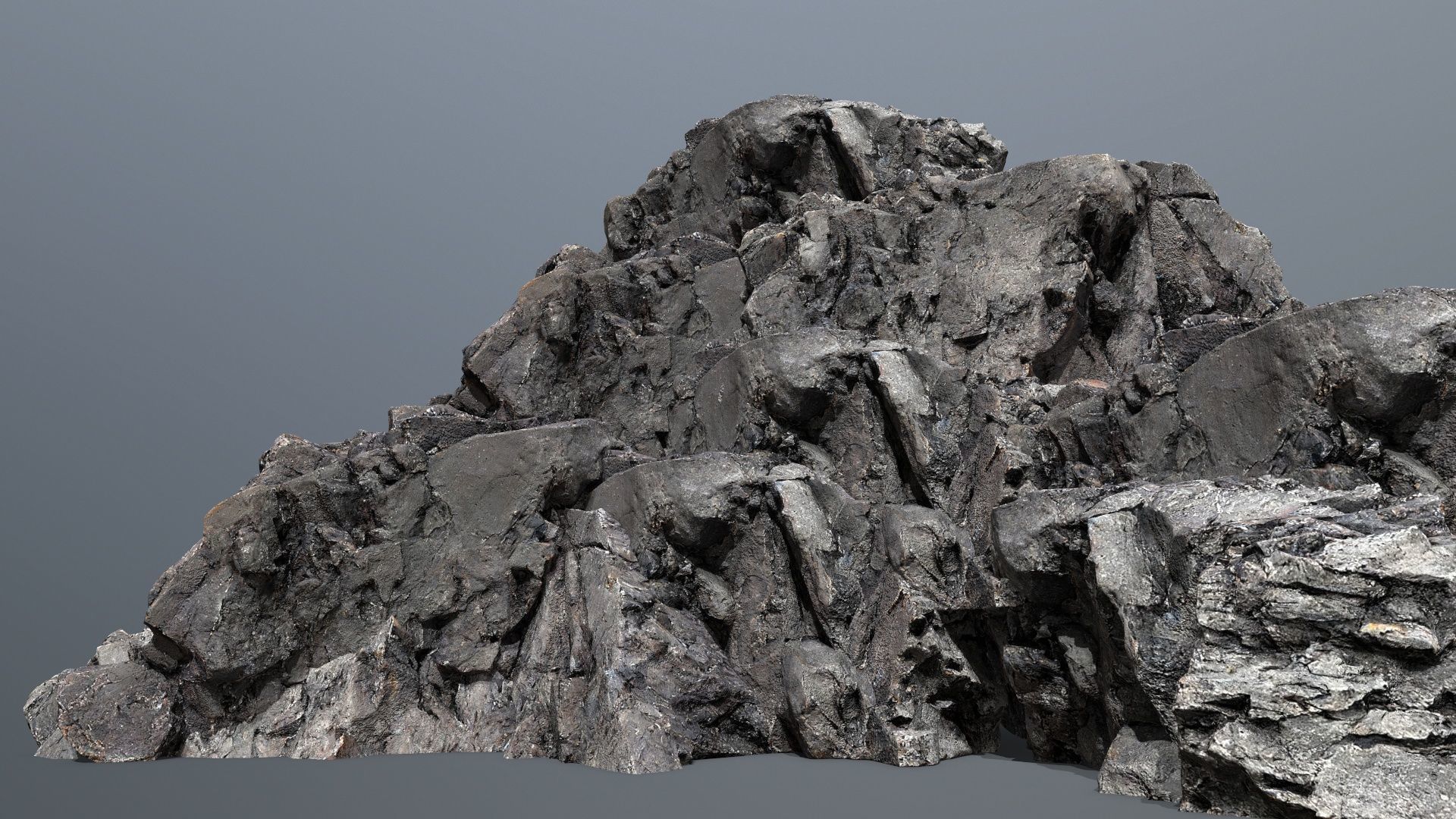 Mountain Low-poly 3D model_1