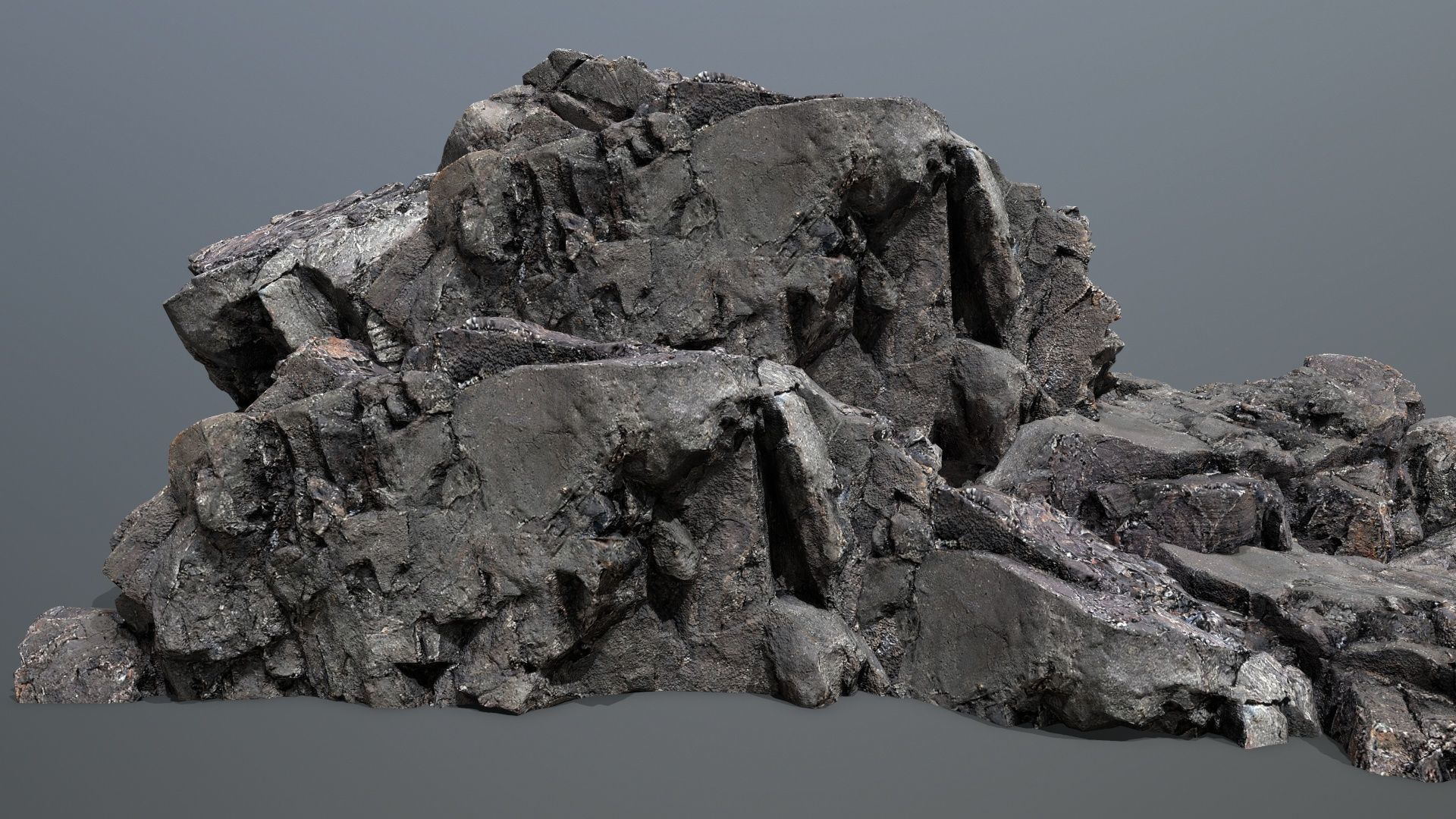 Mountain Low-poly 3D model_2