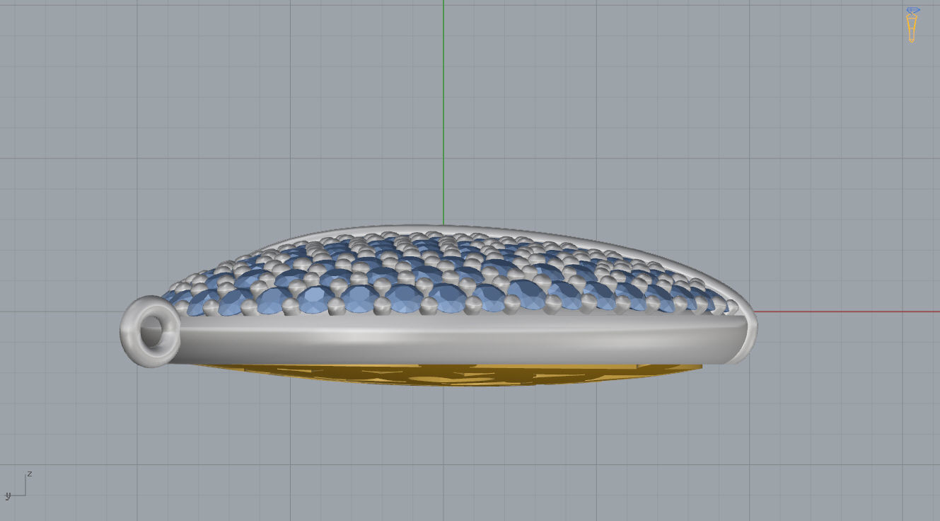 Heart Pendant 3D print model_9