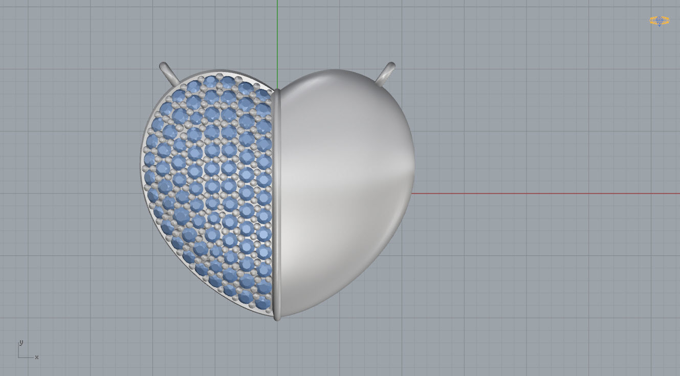 Heart Pendant 3D print model_7