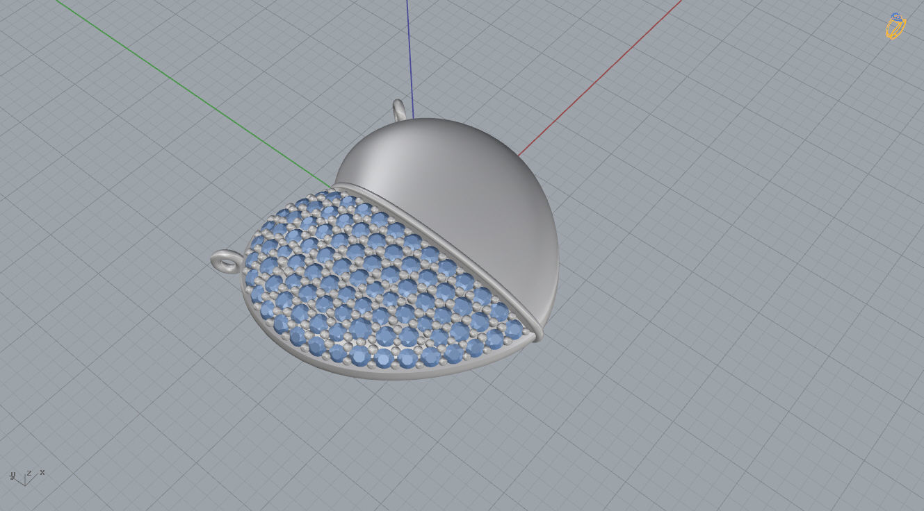Heart Pendant 3D print model_12