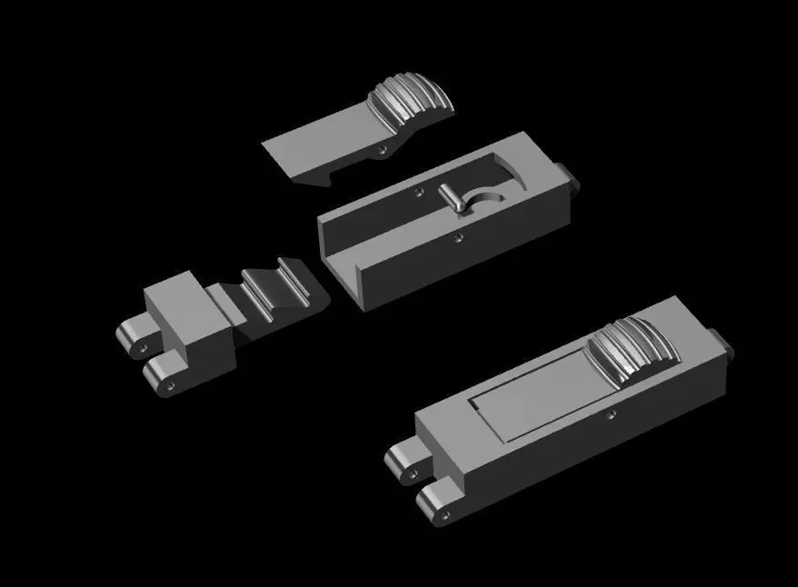 clasp for bracelet or necklace 3D print model_0