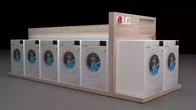 Store Scene for sale of washing machines