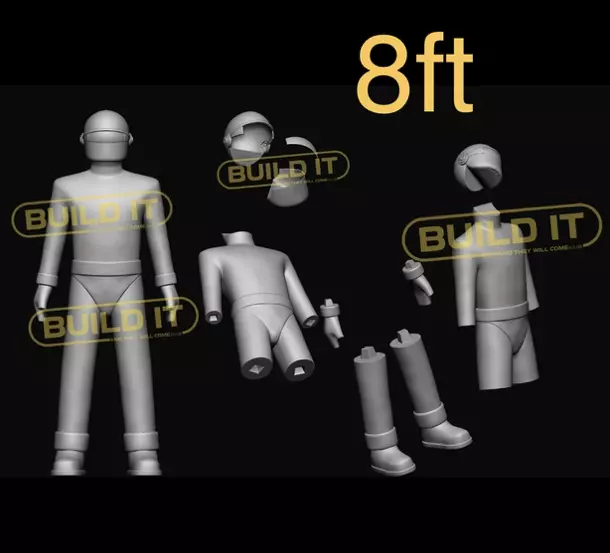 Gort from the day the earth stood still full size 8ft model STL  3D print model_0