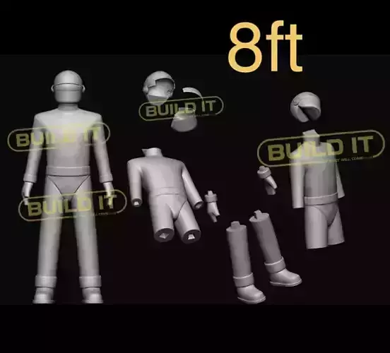 Gort from the day the earth stood still full size 8ft model STL  3D print model