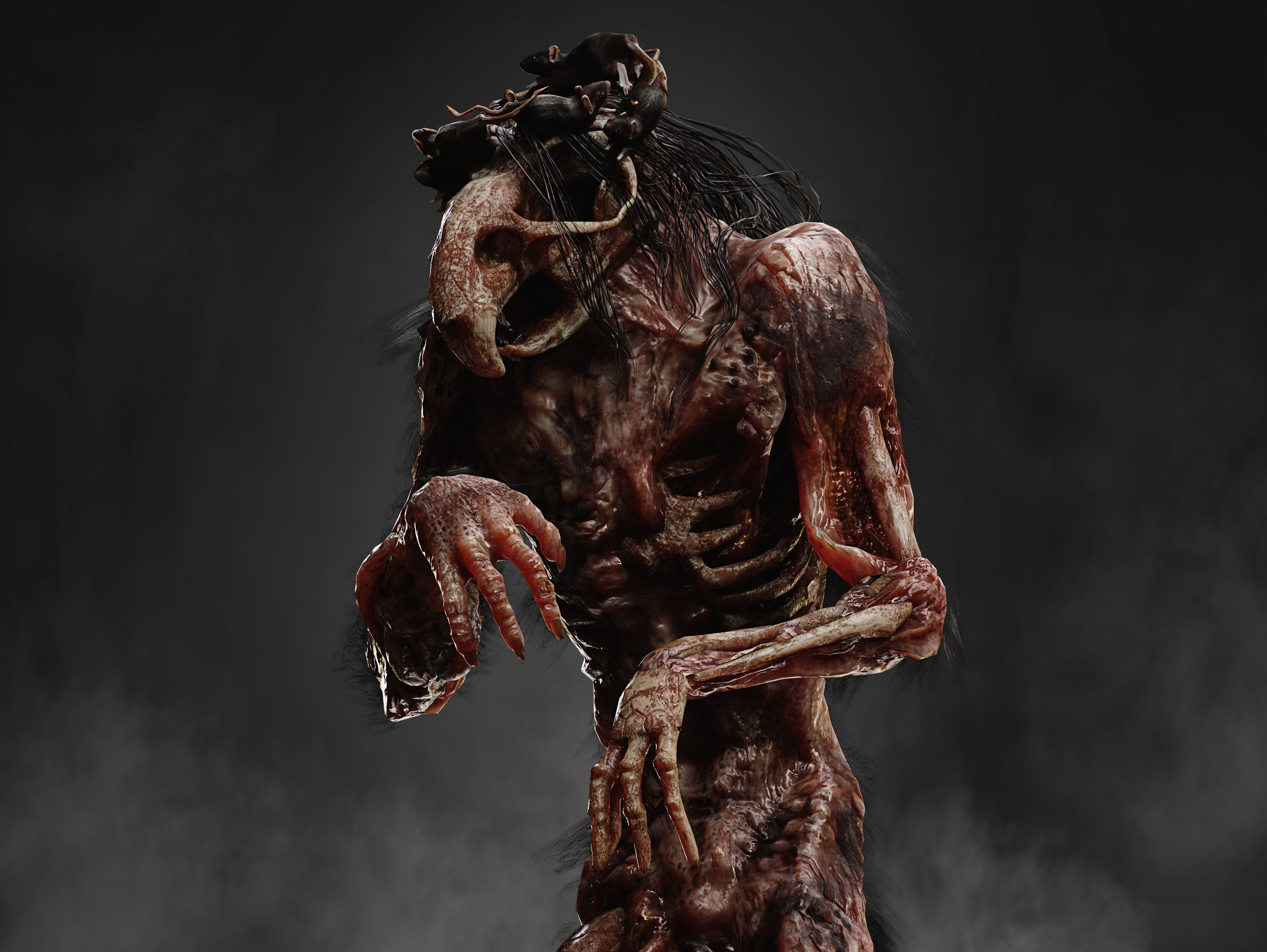 Rat  King Low-poly 3D model_12