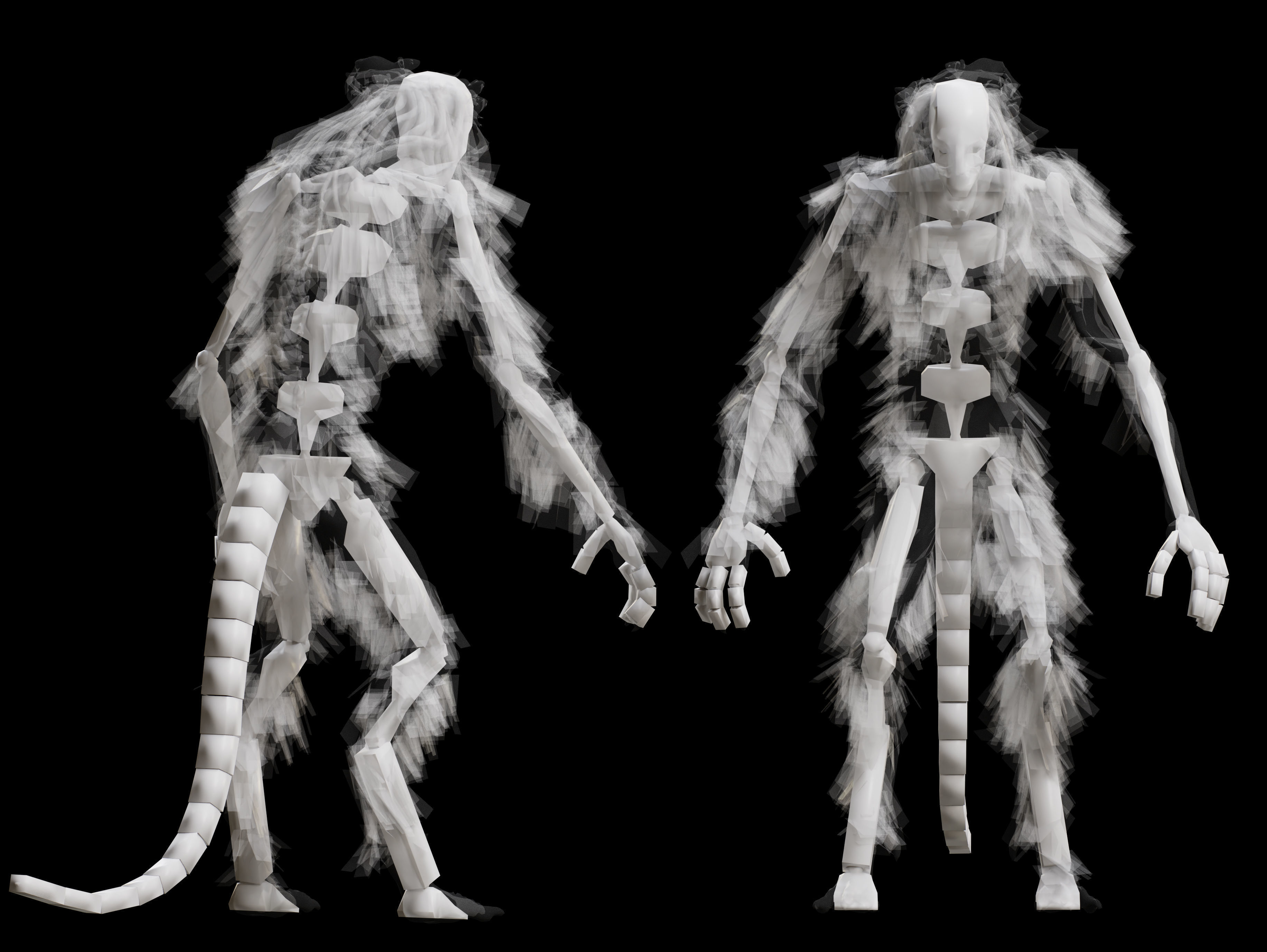 Rat  King Low-poly 3D model_14