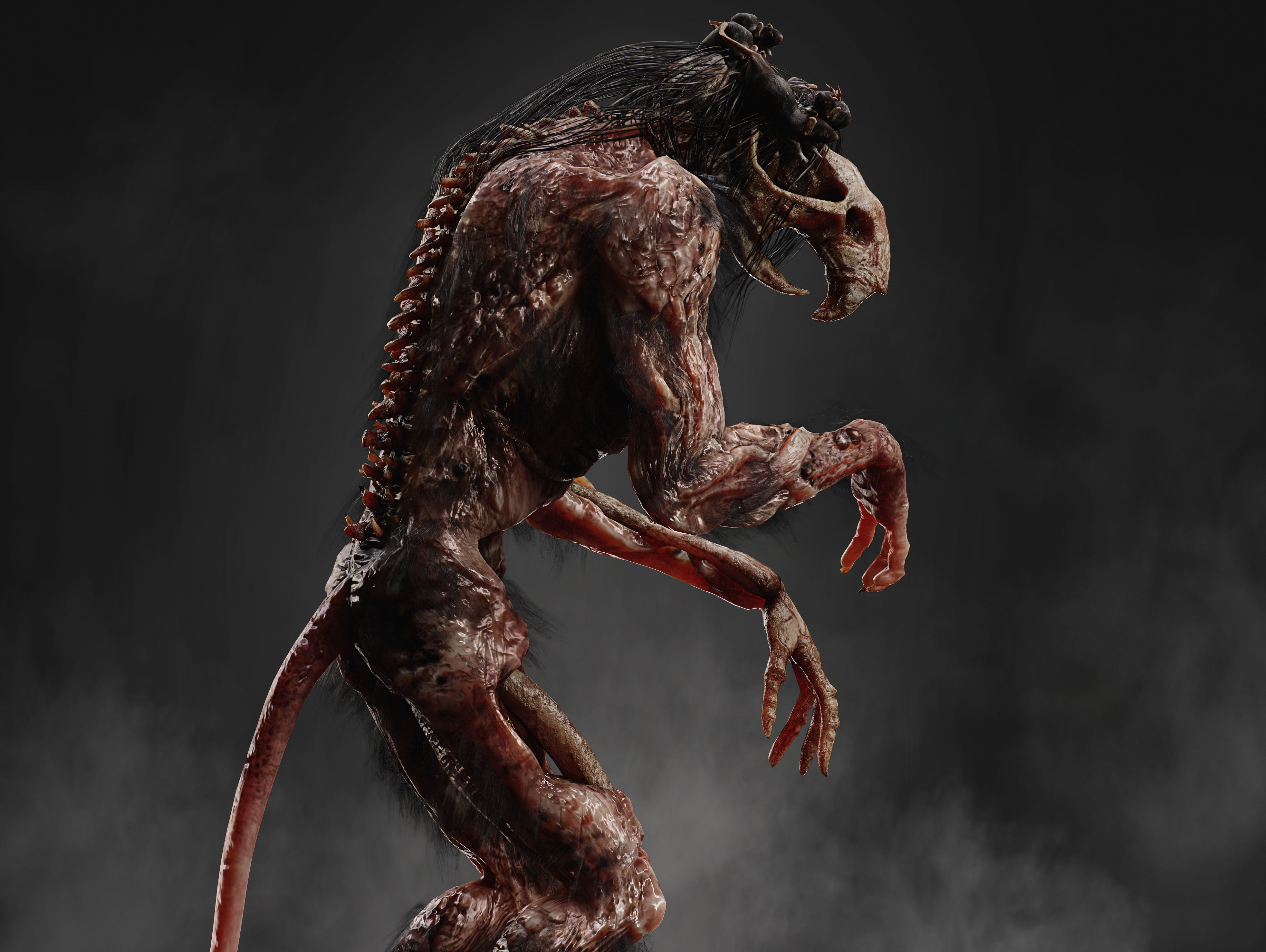 Rat  King Low-poly 3D model_11