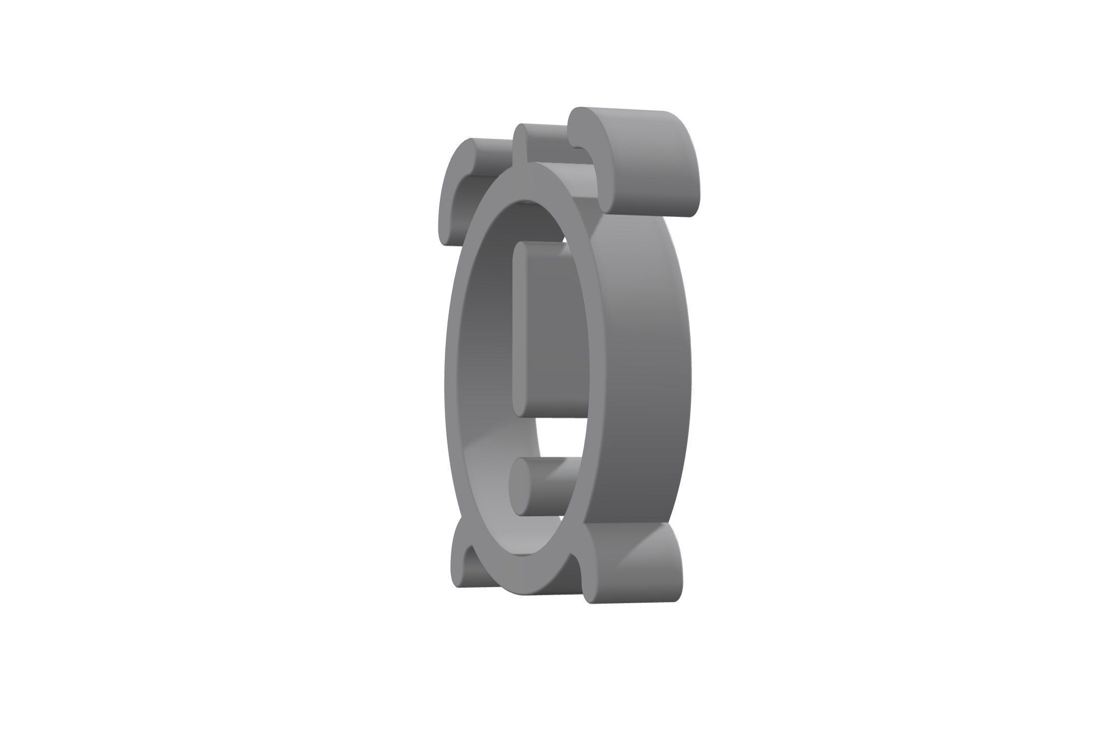 3d alarm exclamation icon 3d model Low-poly 3D model_5