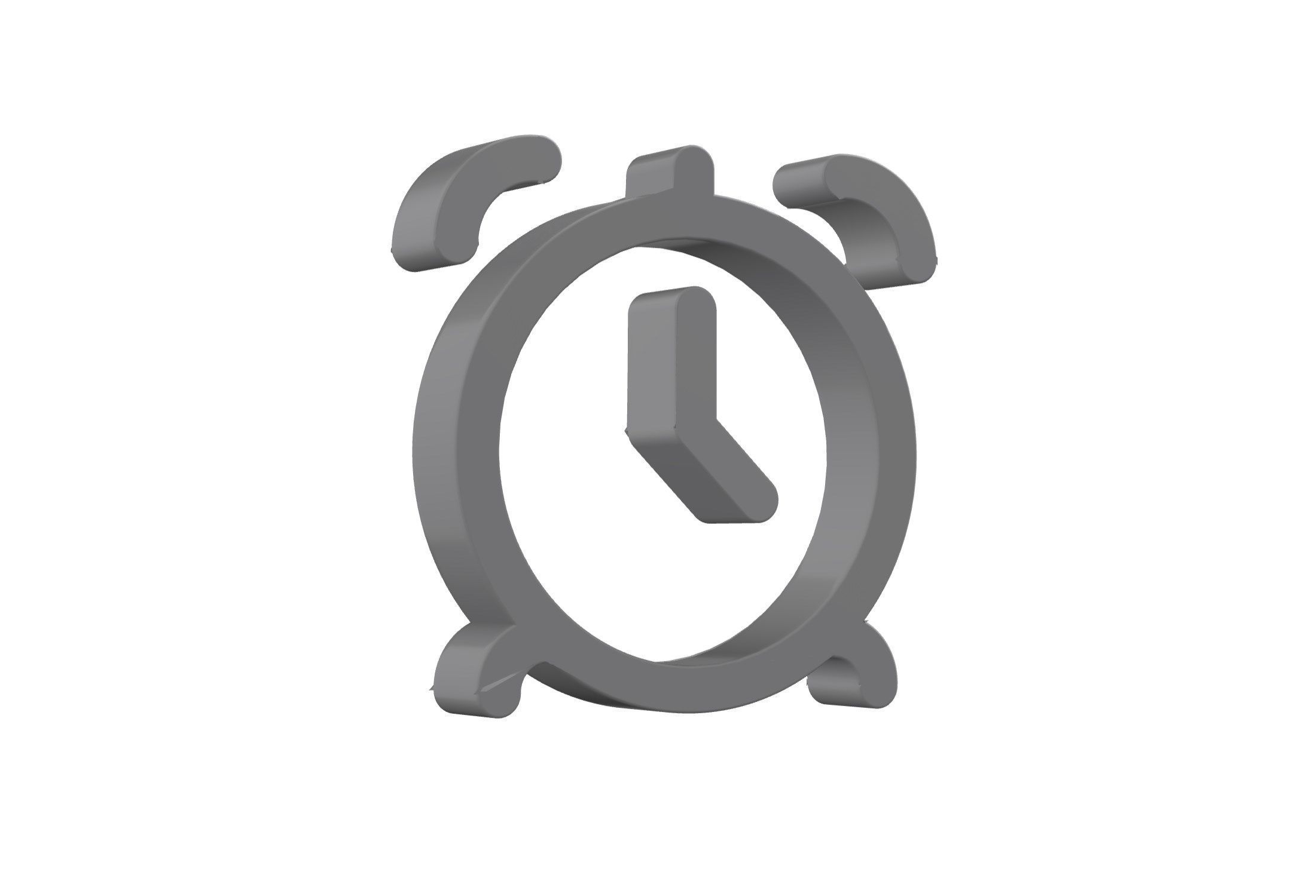 3d alarm clock Low-poly 3D model_8