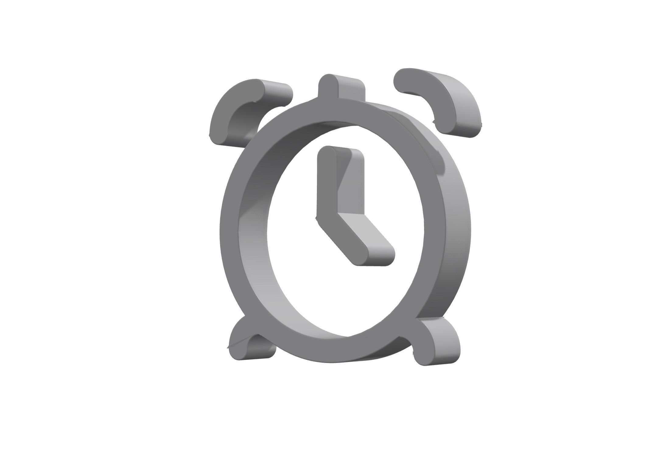 3d alarm clock Low-poly 3D model_6