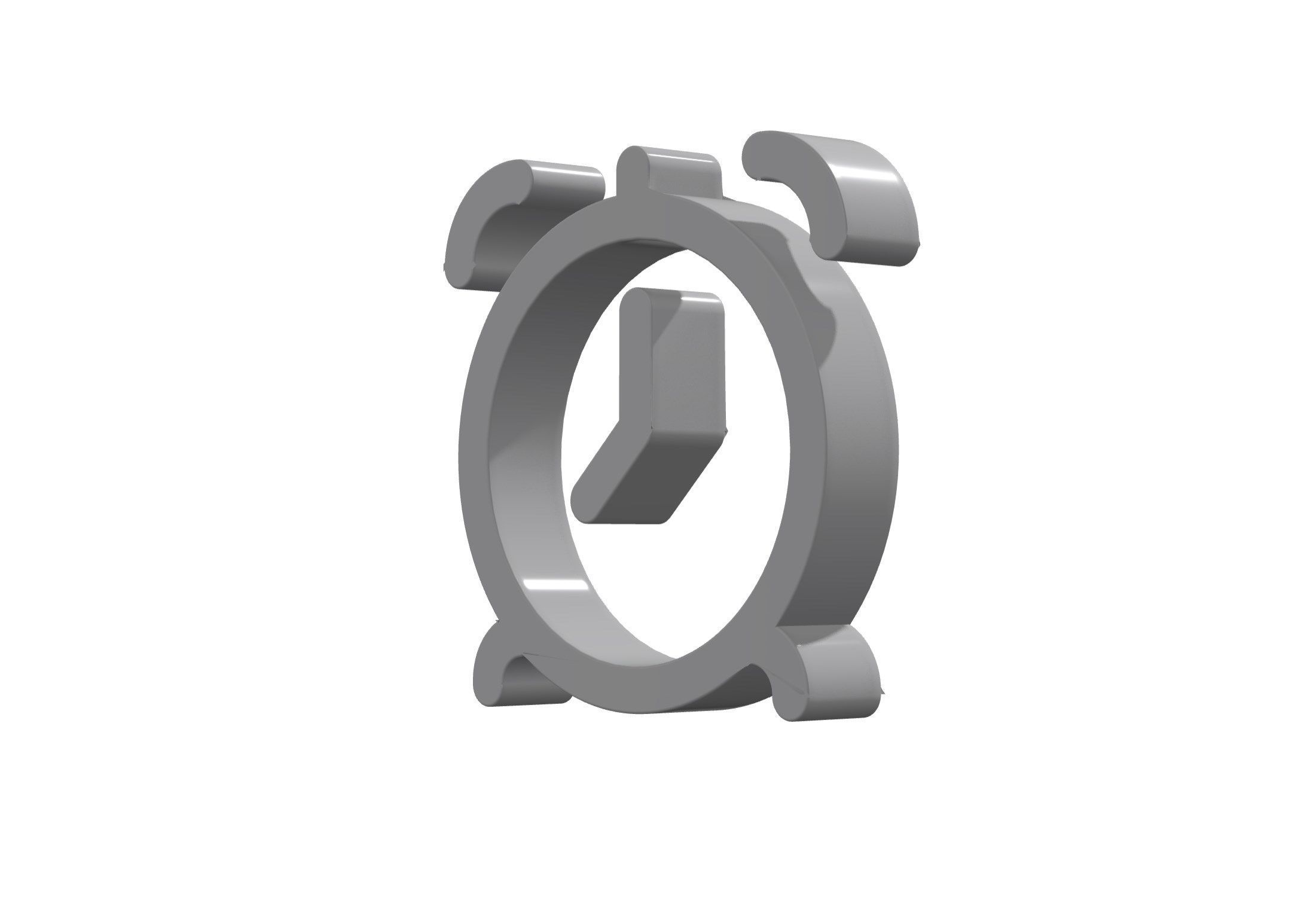 3d alarm clock Low-poly 3D model_11