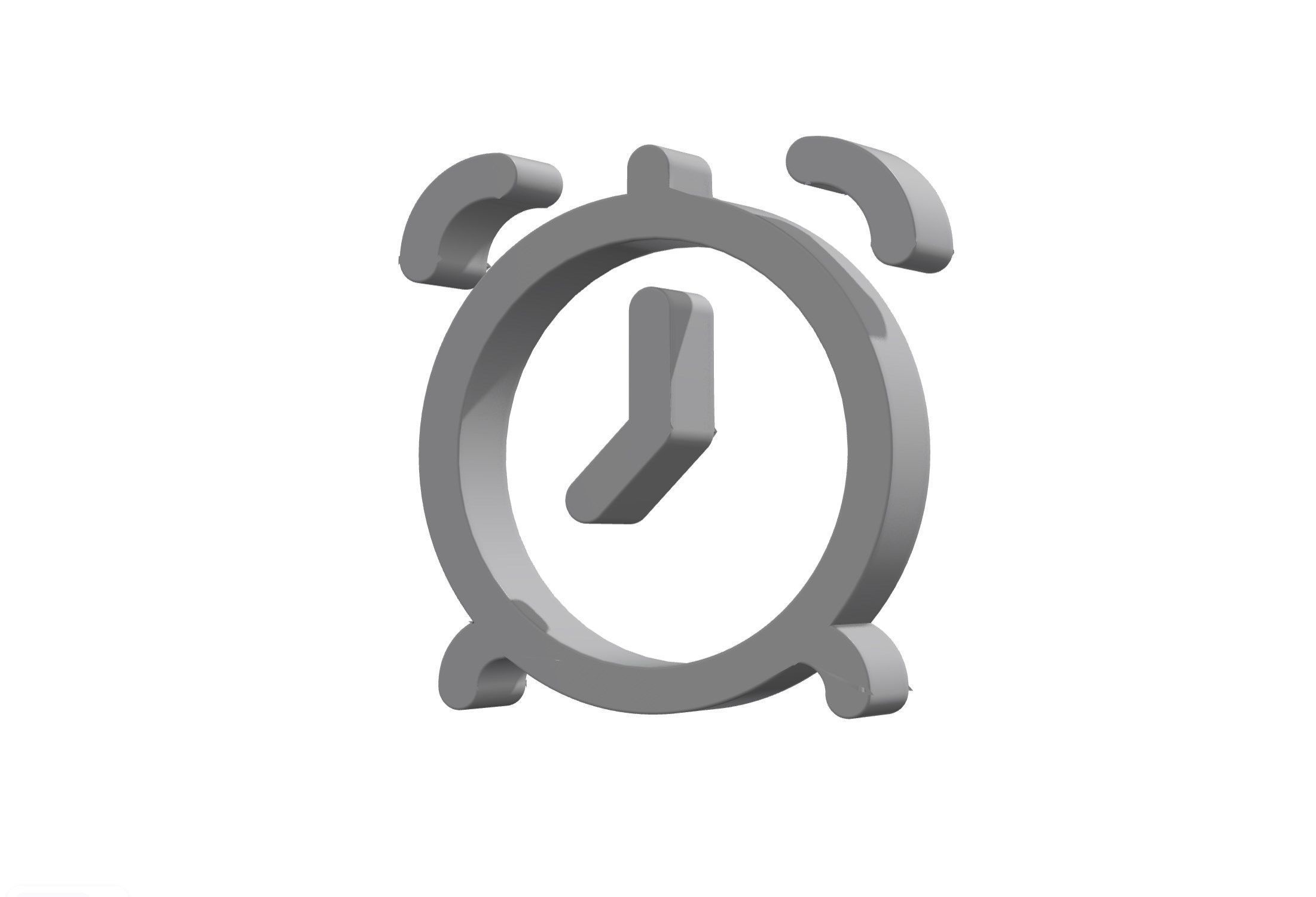 3d alarm clock Low-poly 3D model_12