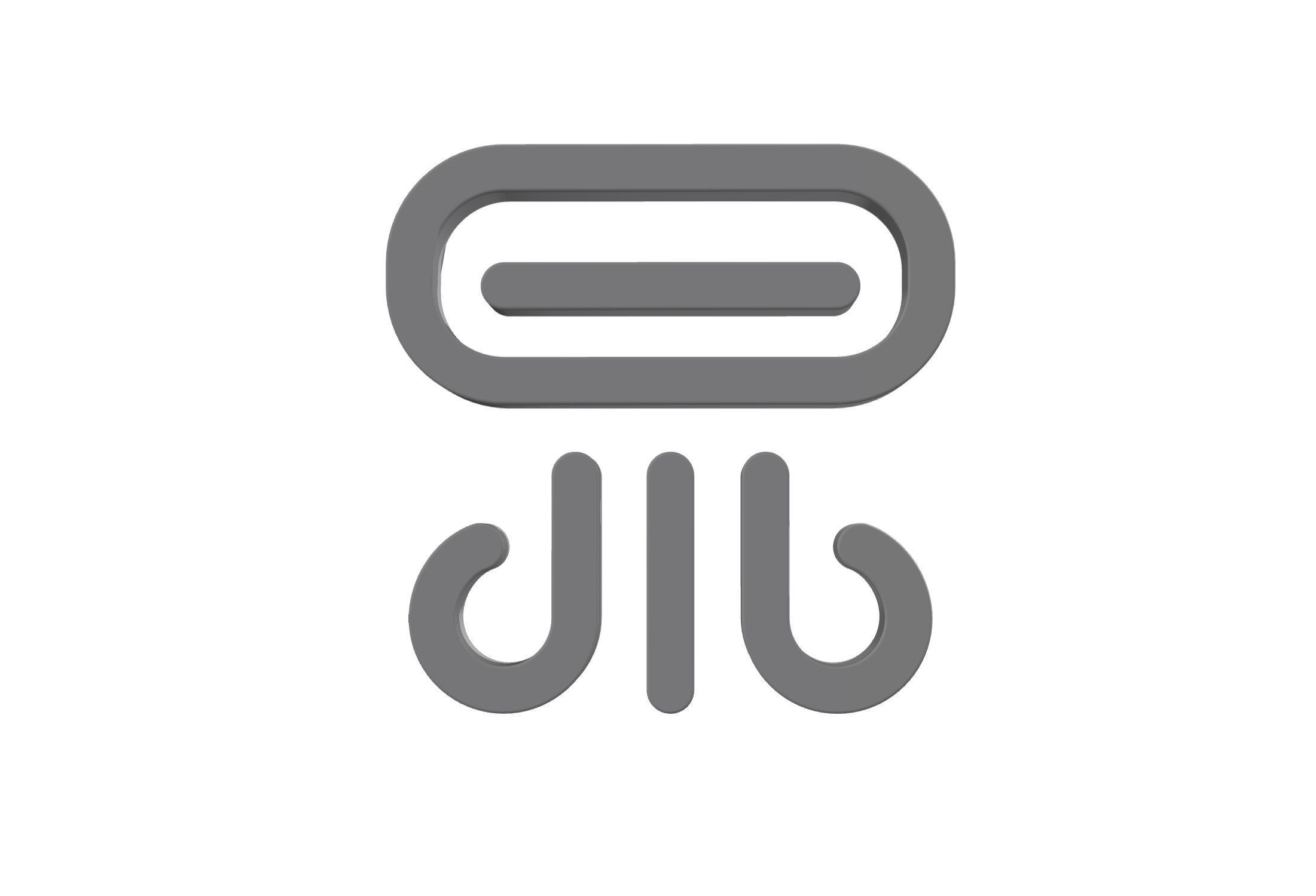 3d air conditioner icon Low-poly 3D model_1