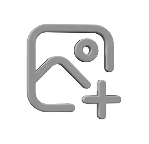 3d add image icon Low-poly 3D model