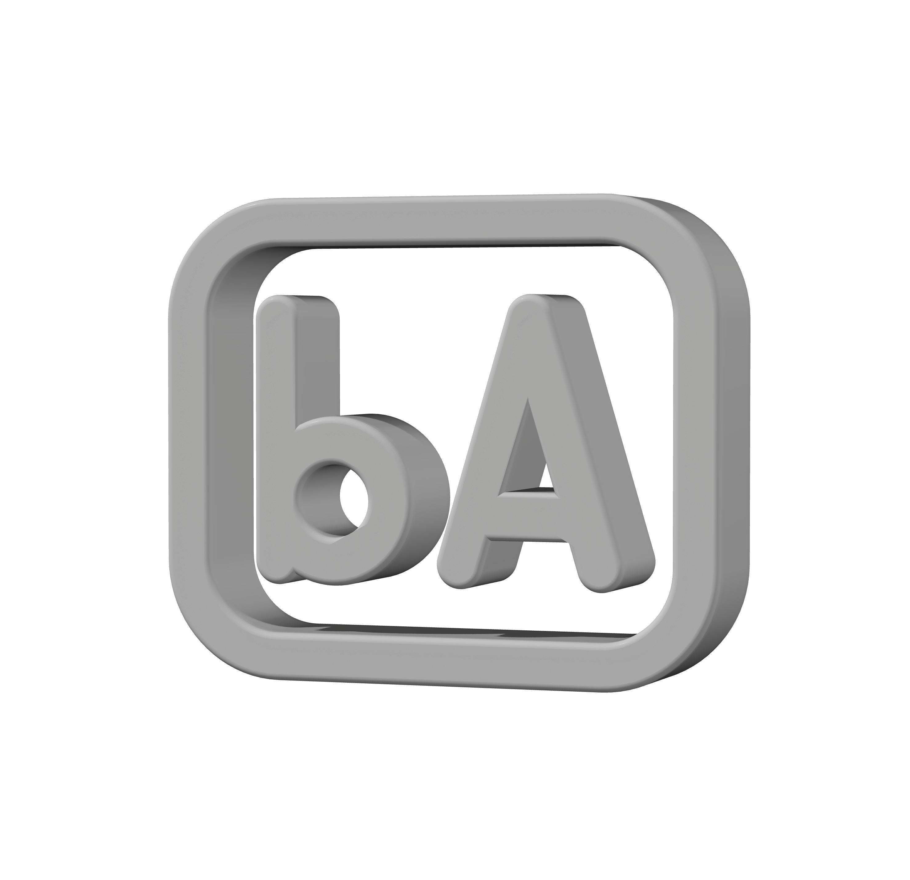 AD icon 3D Low-poly 3D model_5