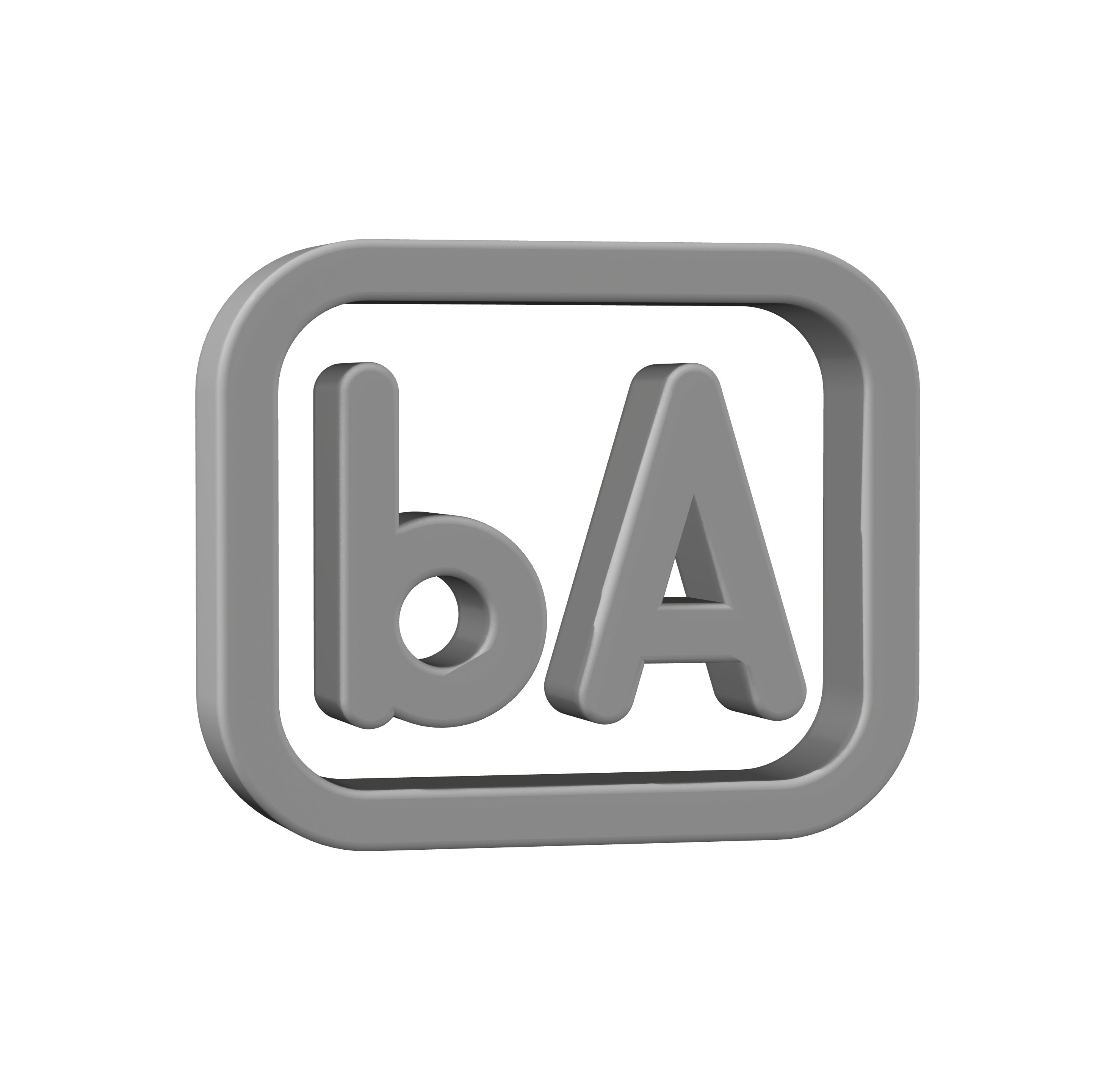 AD icon 3D Low-poly 3D model_6