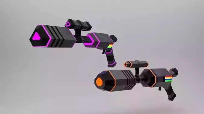 Sci Fi Martian Laser Guns
