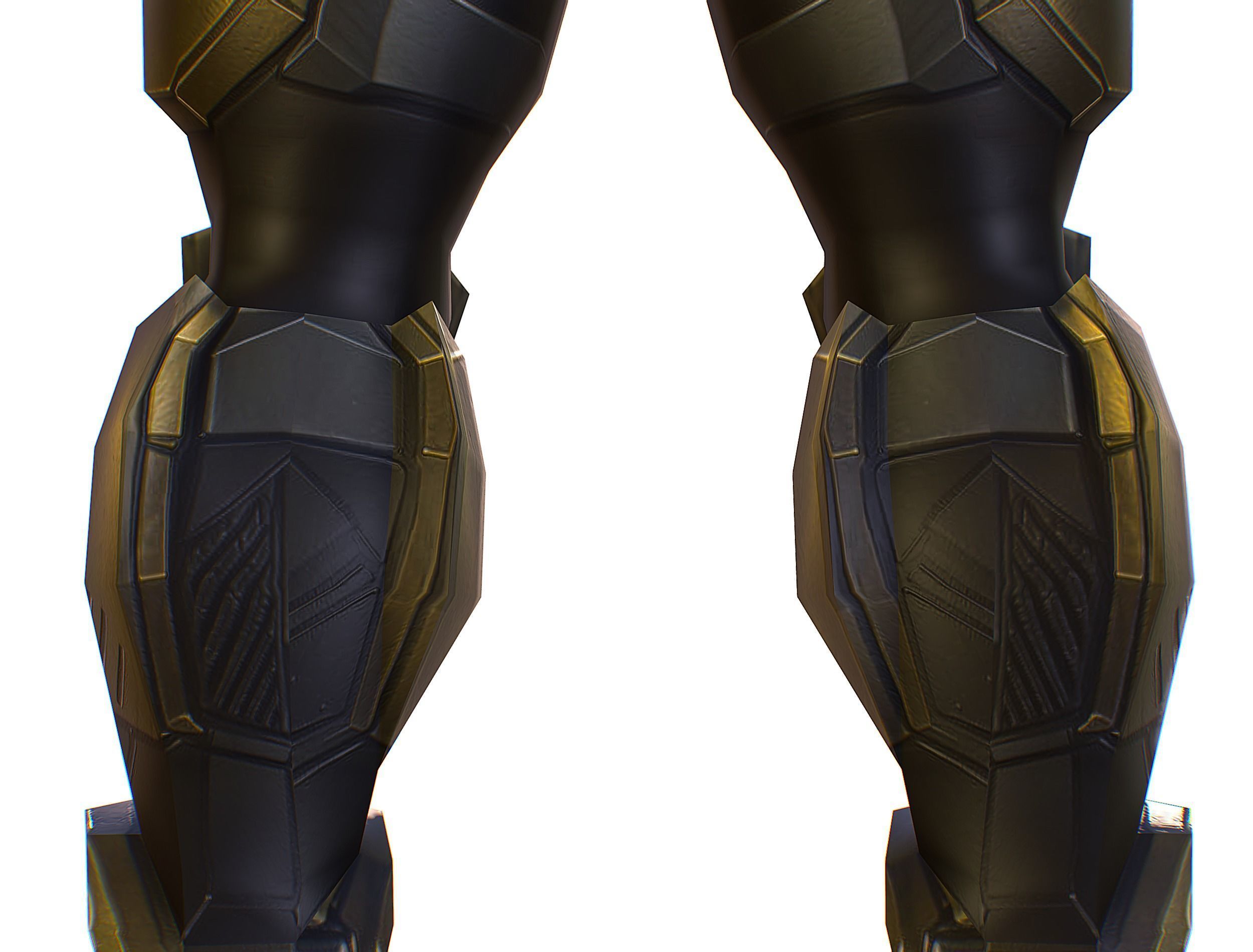 Cartoon Sci-Fi Cyborg Drone Trooper Soldier Low-poly 3D model_30