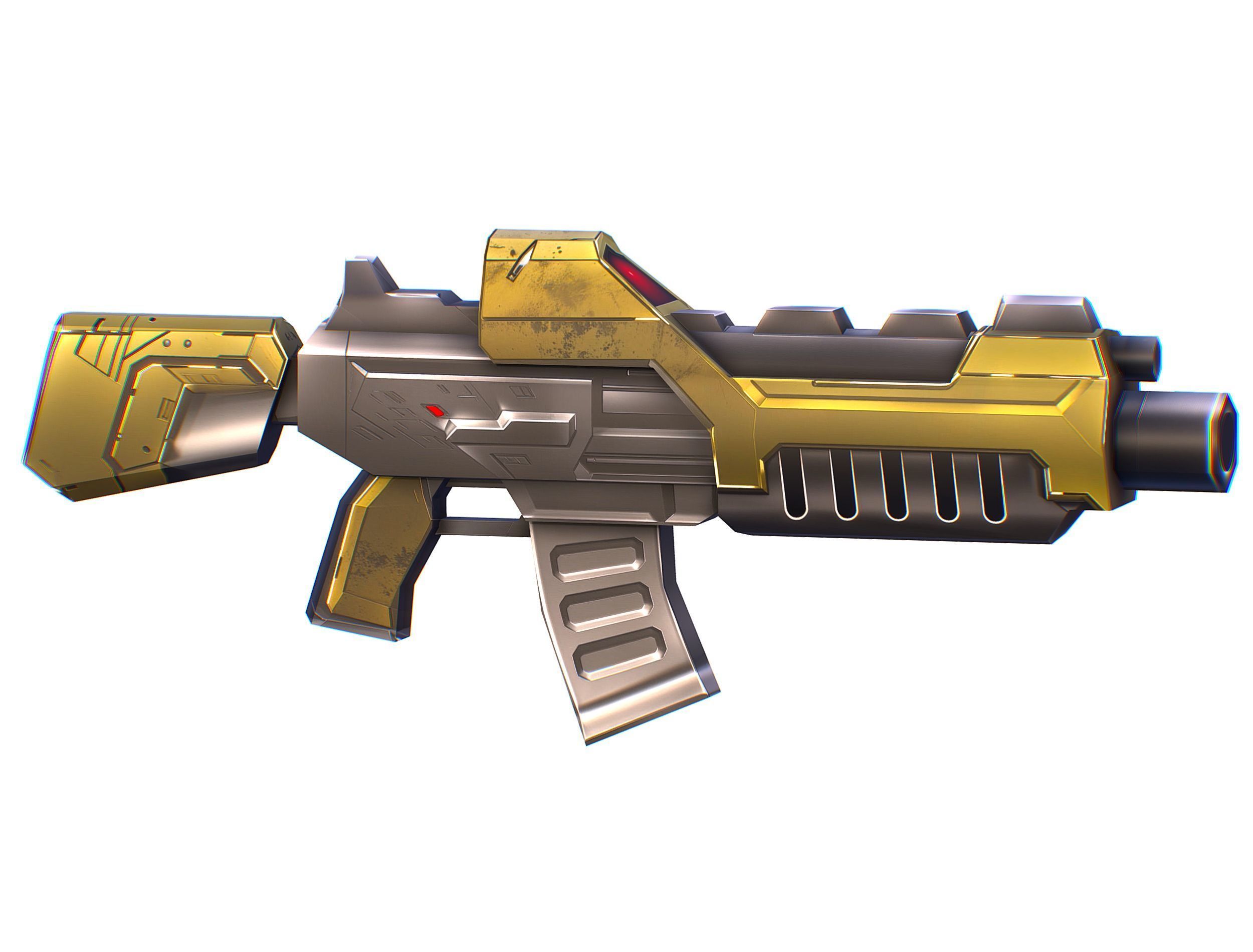 Cartoon Sci-Fi Cyborg Drone Trooper Soldier Low-poly 3D model_70