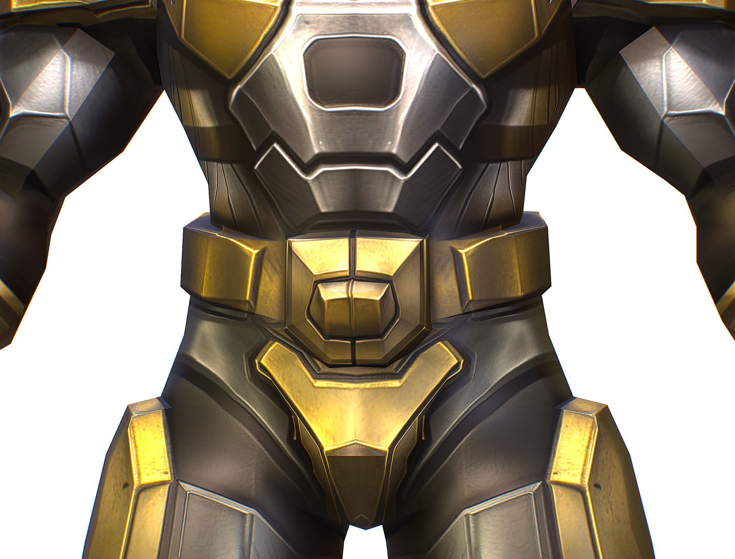 Cartoon Sci-Fi Cyborg Drone Trooper Soldier Low-poly 3D model_19