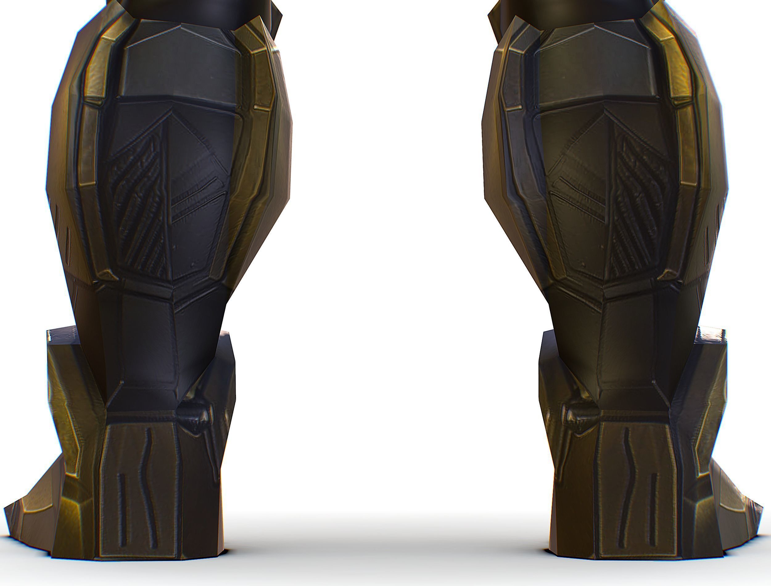 Cartoon Sci-Fi Cyborg Drone Trooper Soldier Low-poly 3D model_31