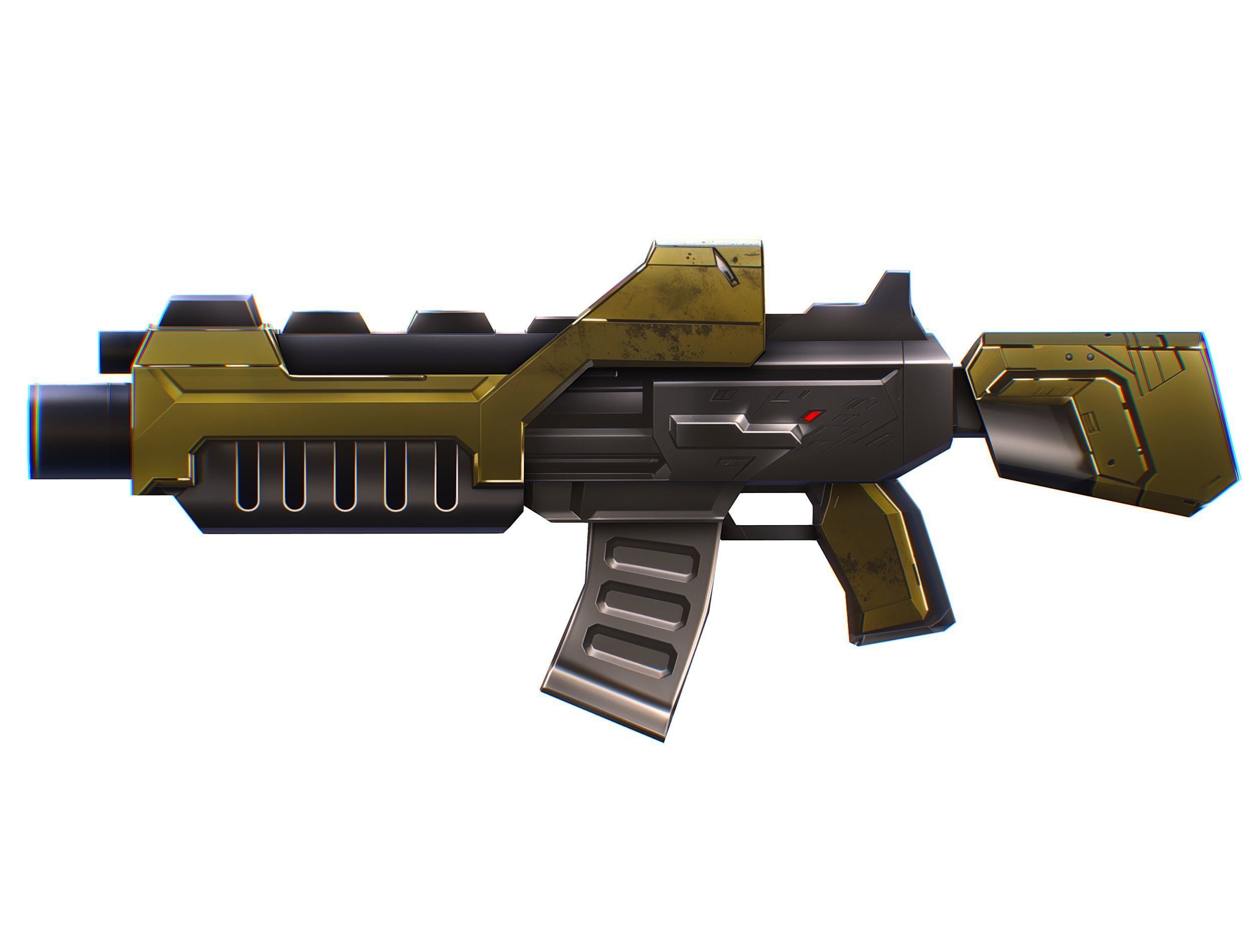 Cartoon Sci-Fi Cyborg Drone Trooper Soldier Low-poly 3D model_62