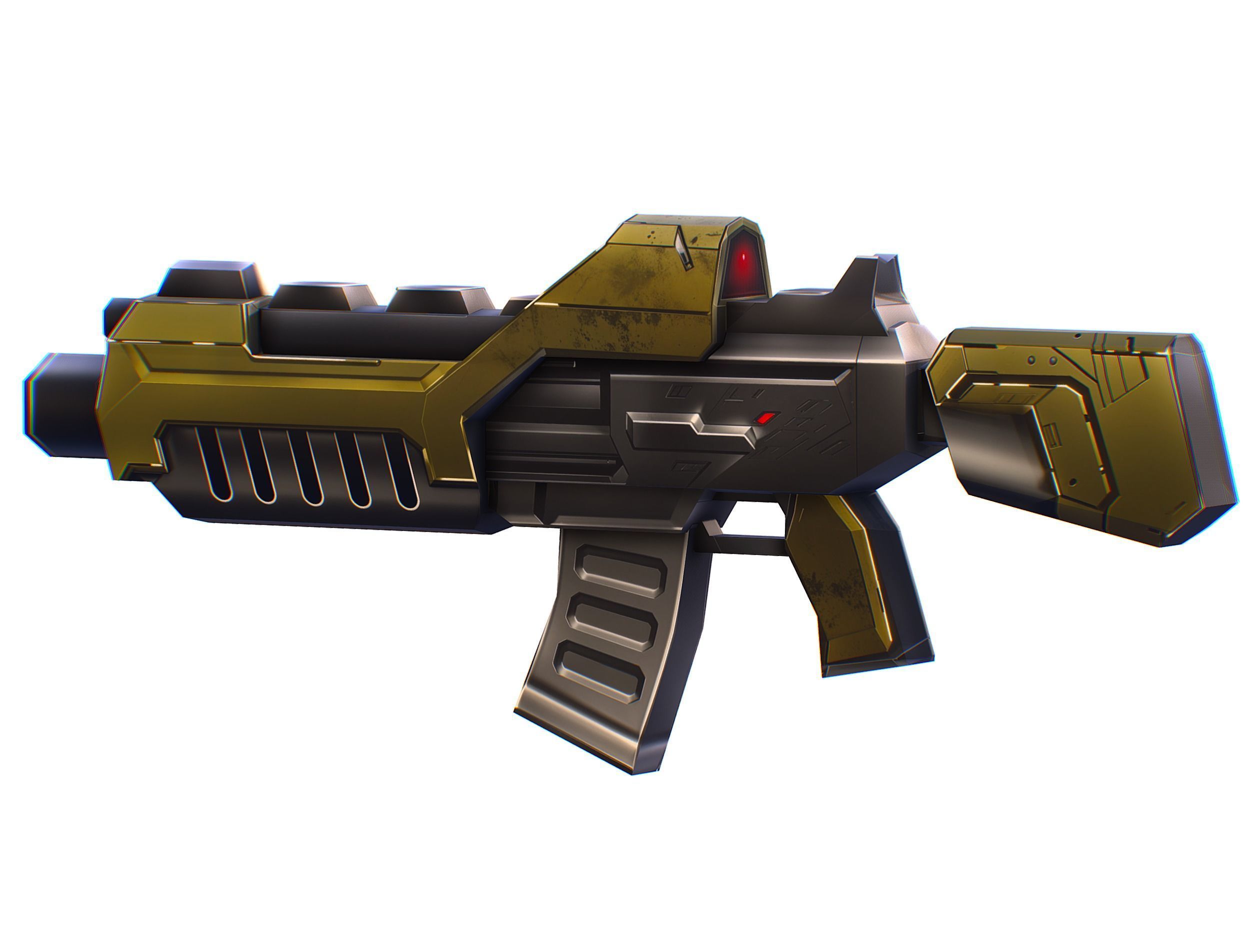 Cartoon Sci-Fi Cyborg Drone Trooper Soldier Low-poly 3D model_63