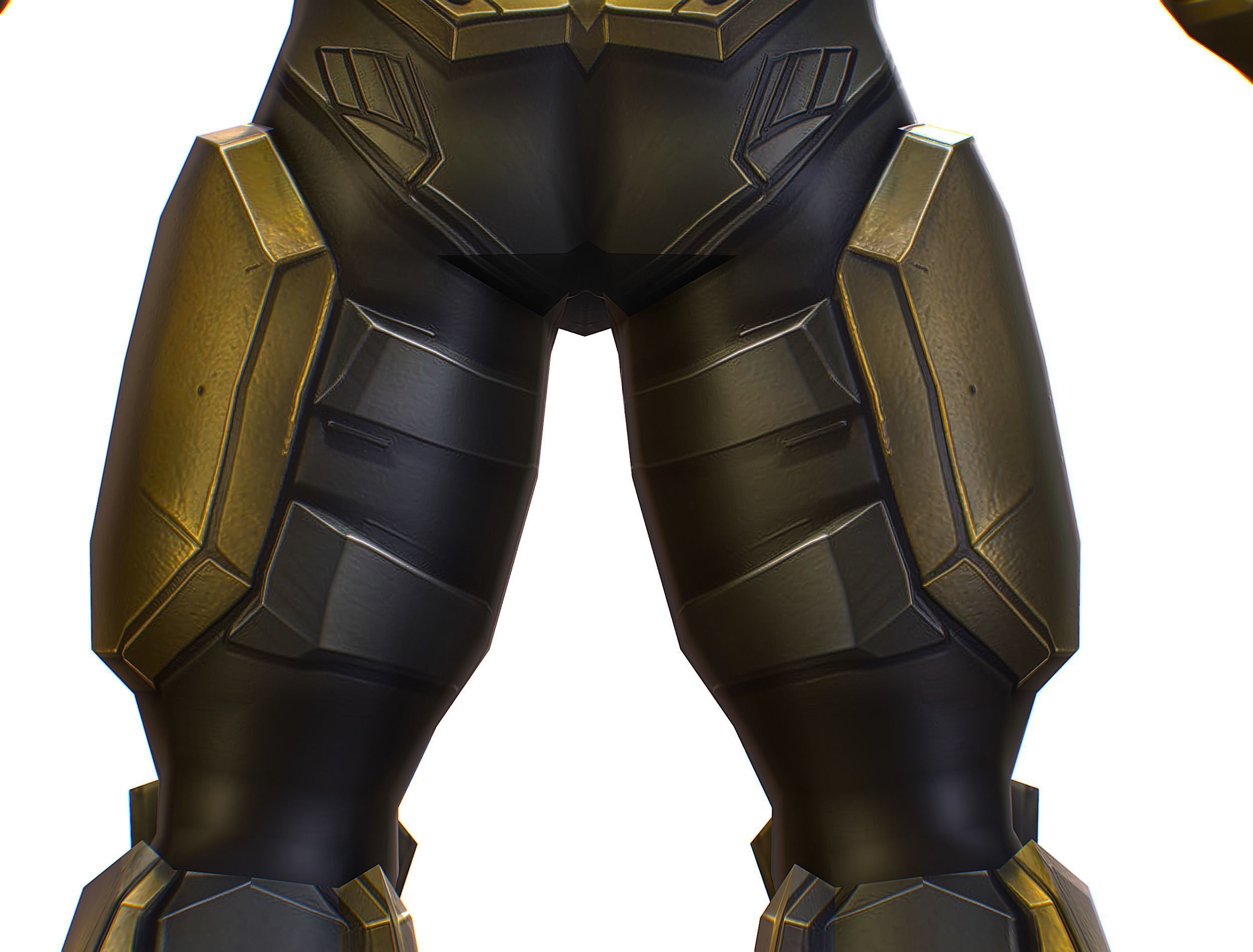 Cartoon Sci-Fi Cyborg Drone Trooper Soldier Low-poly 3D model_29