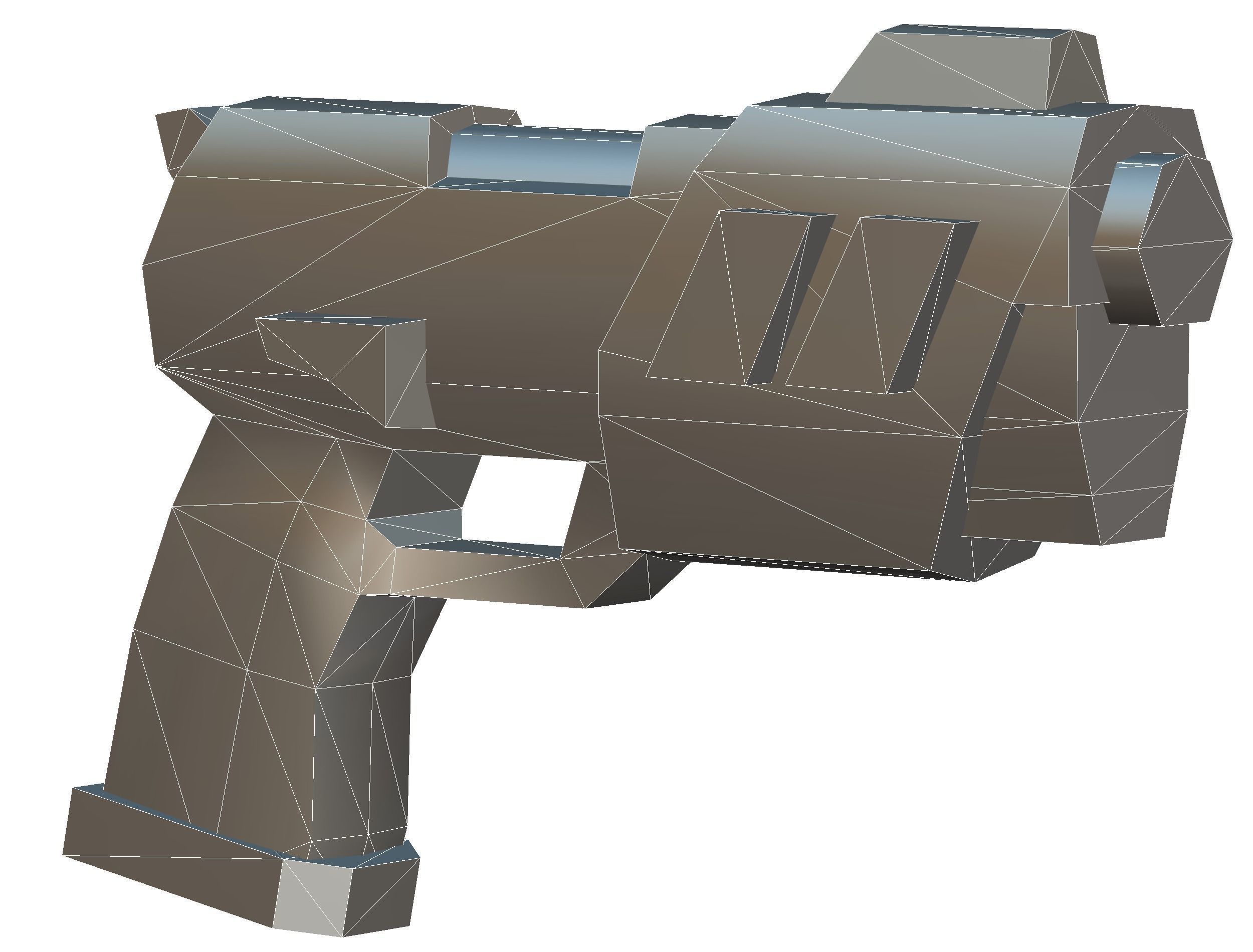 Cartoon Sci-Fi Cyborg Drone Trooper Soldier Low-poly 3D model_51