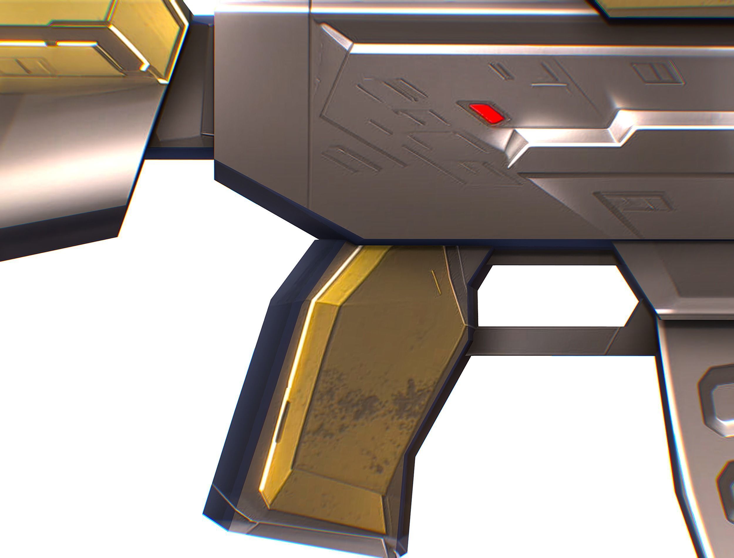 Cartoon Sci-Fi Cyborg Drone Trooper Soldier Low-poly 3D model_75