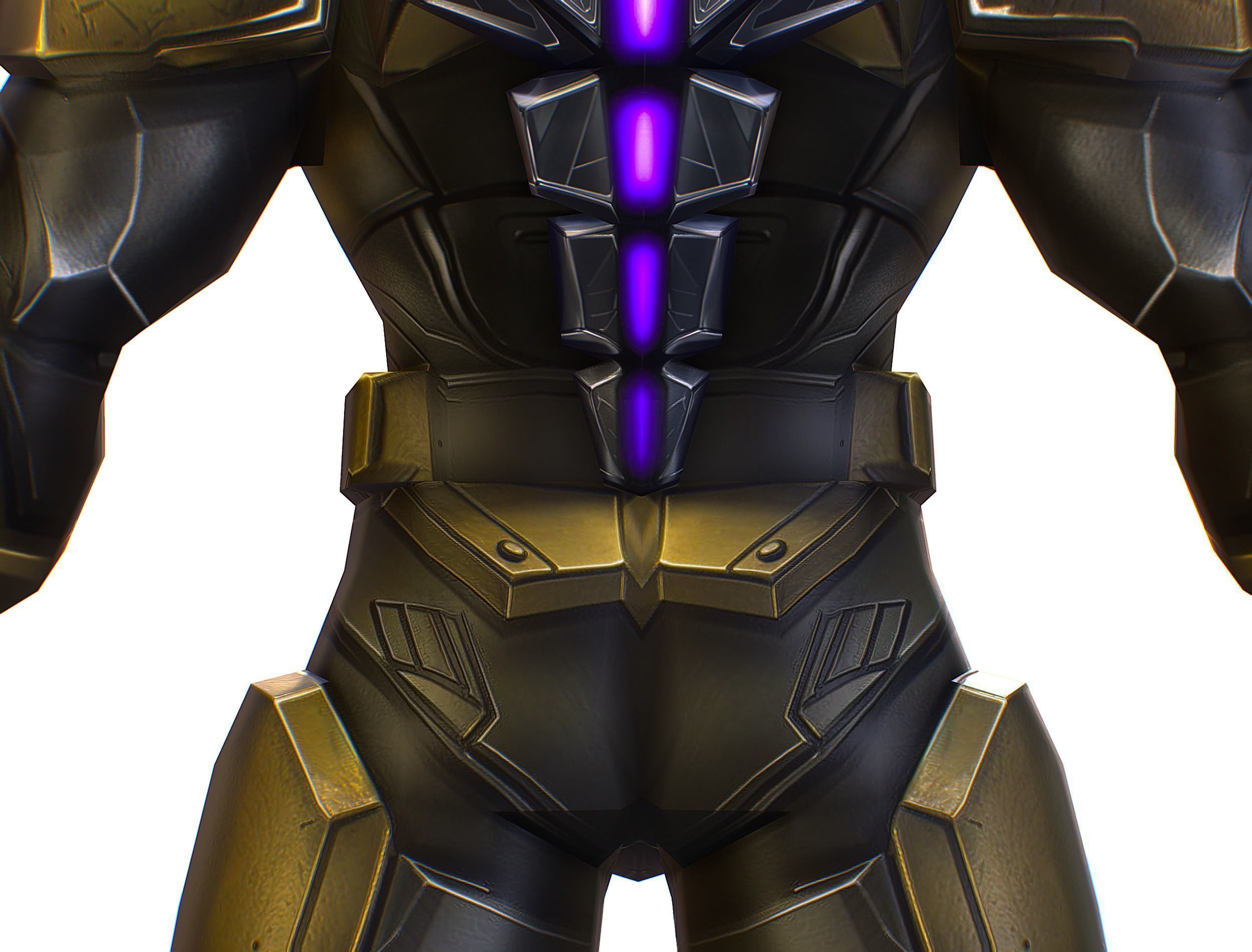 Cartoon Sci-Fi Cyborg Drone Trooper Soldier Low-poly 3D model_26