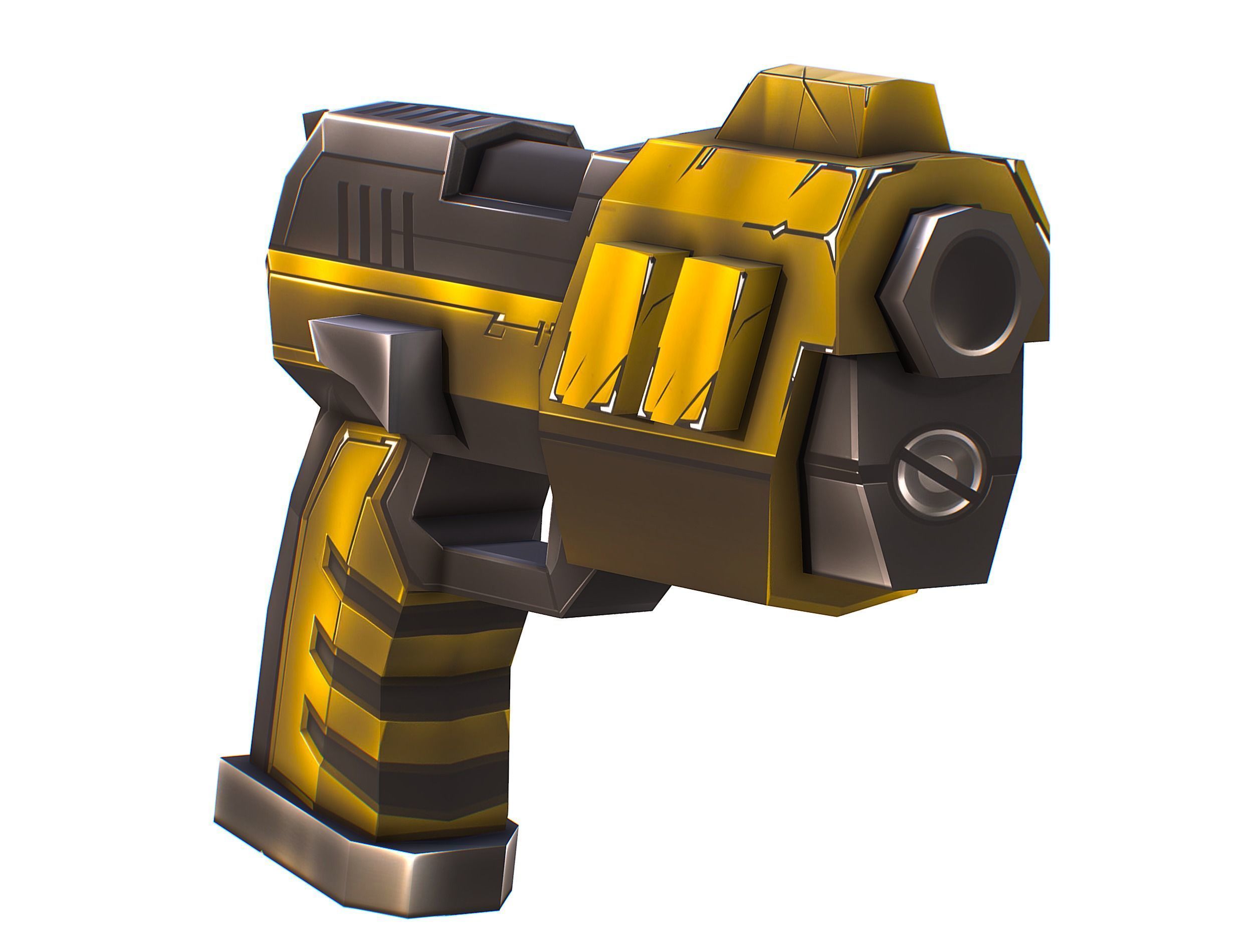 Cartoon Sci-Fi Cyborg Drone Trooper Soldier Low-poly 3D model_35