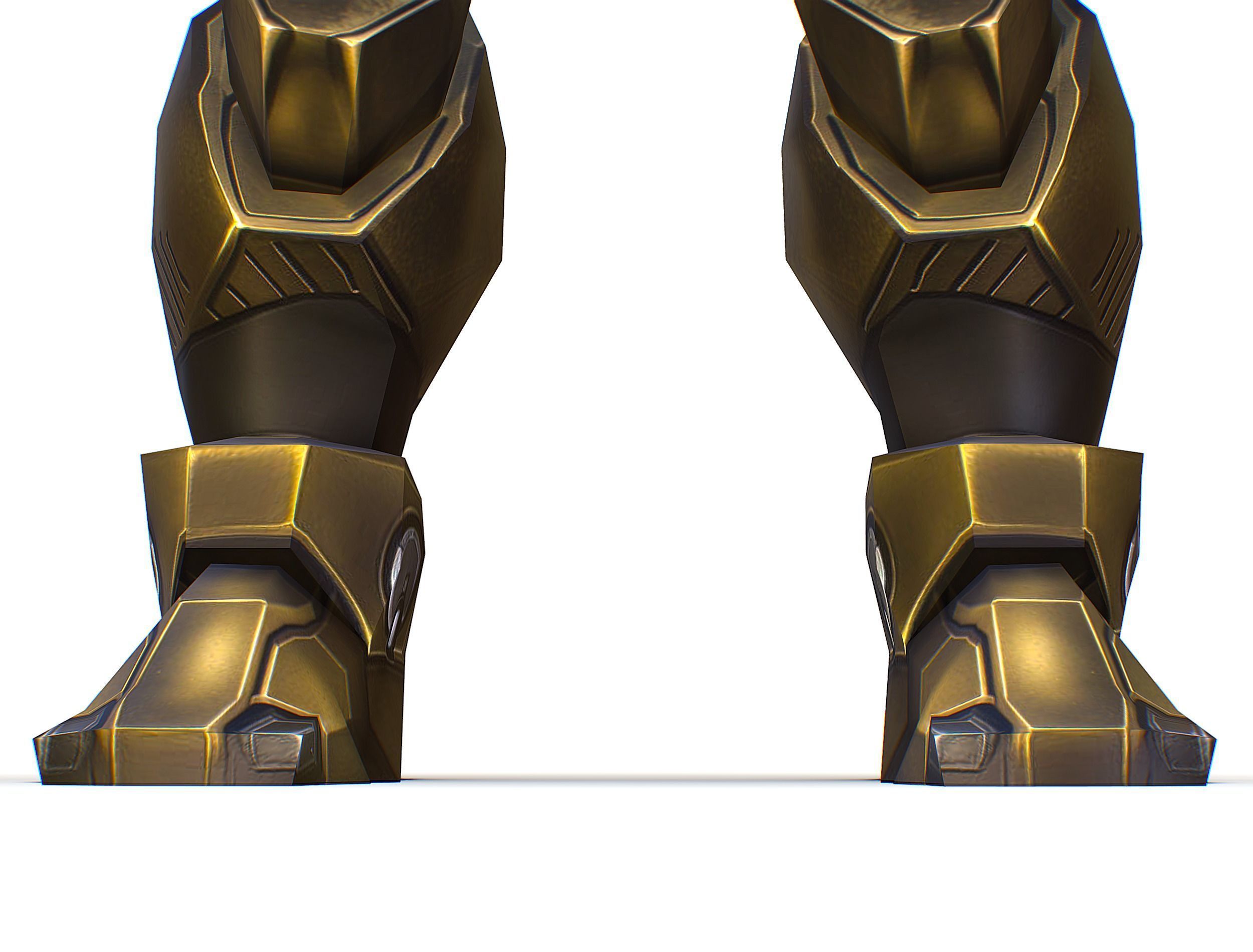 Cartoon Sci-Fi Cyborg Drone Trooper Soldier Low-poly 3D model_24