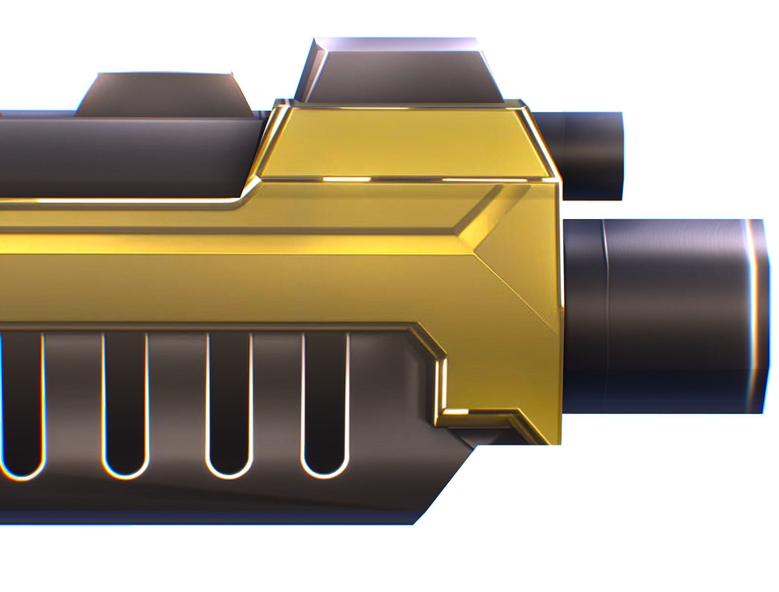 Cartoon Sci-Fi Cyborg Drone Trooper Soldier Low-poly 3D model_71